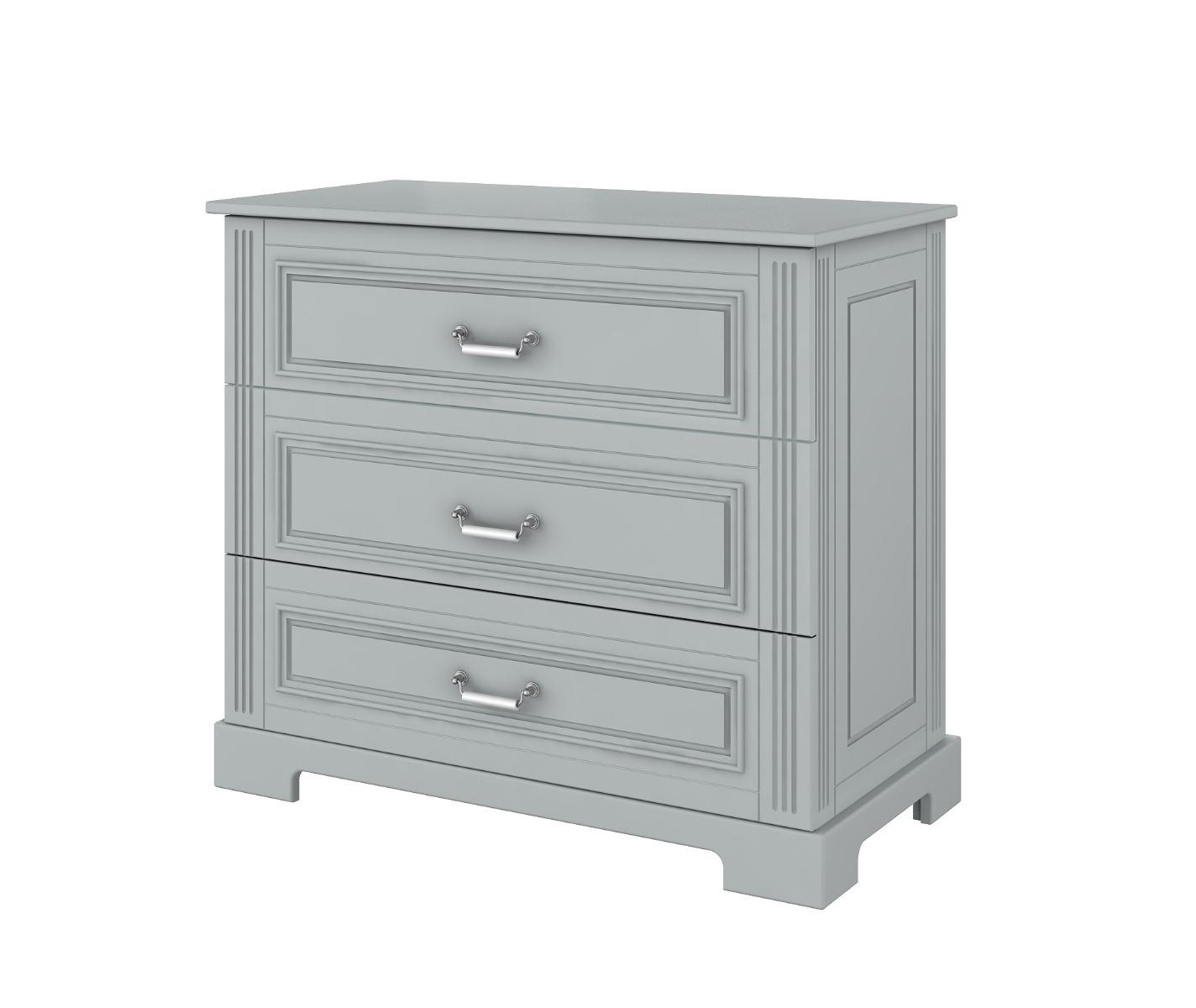 Bellamy, Ines - komoda 3 szuflady-Neutral Gray