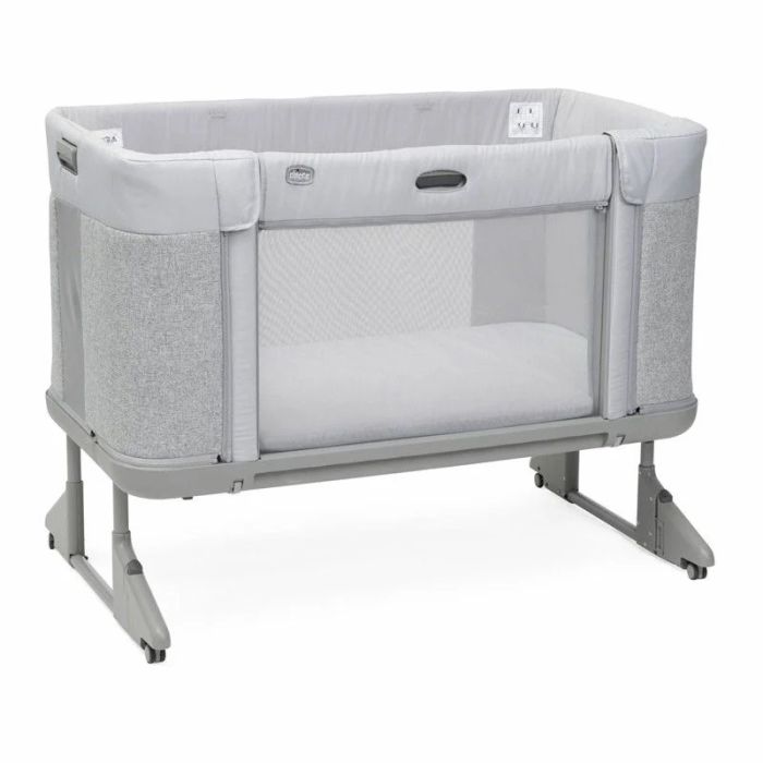 Chicco Next2Me Forever Łóżeczko dostawne + Rücken Materacyk Handy-Ash Grey Cross Collection
