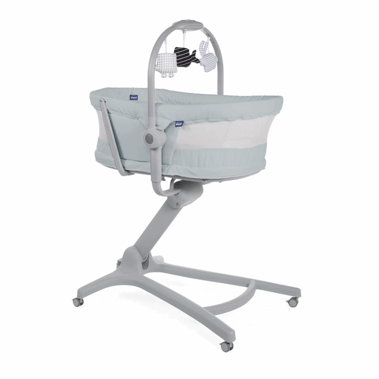 Chicco Baby Hug 4w1 Air - łóżeczko, leżaczek, fotelik i krzesełko w jednym -Antiquan Sky