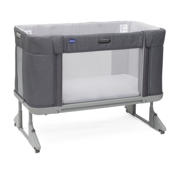 Chicco Next2Me Forever Łóżeczko dostawne + Rücken Materacyk Handy-Slate Grey