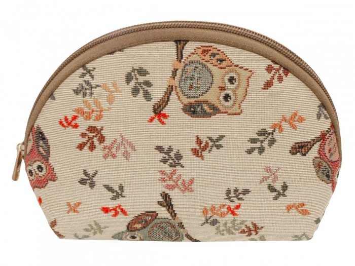 Kosmetyczka, torebka gobelinowa 14x20 cm wz. 25366 Sowy