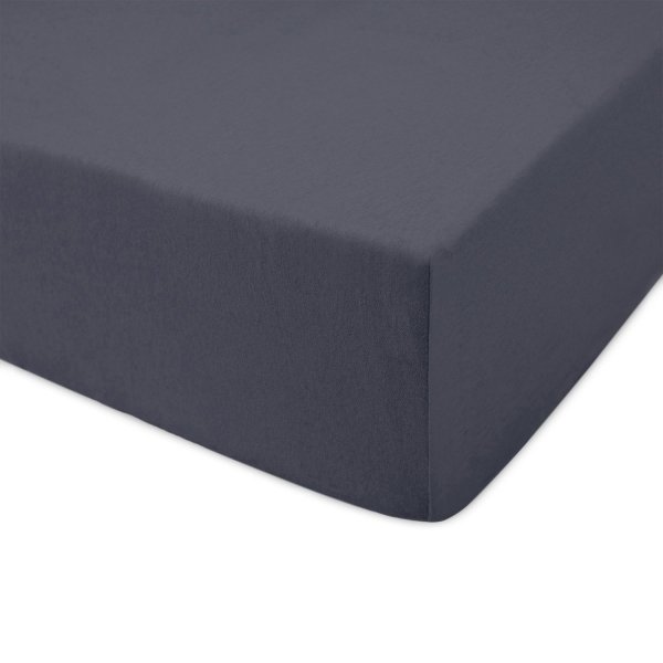 Prześcieradło jersey 160x200 z gumką wz. D041 (antracyt)