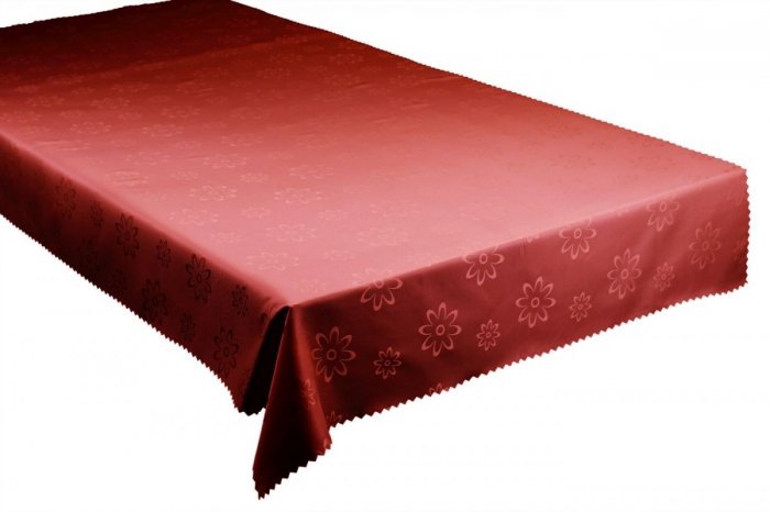 Obrus plamoodporny Jedeka 140x260 prostokąt Kolor: Brązowy wz. 020