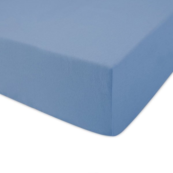 Prześcieradło jersey 90x200 z gumką wz. D009 (niebieski)