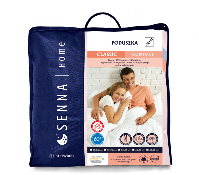 Poduszka COMFORT Inter-Widex 40x40 wz. różowy