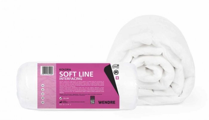 Kołdra letnia - Soft line 160x200 - 0,5kg - Wendre wyrób medyczny.