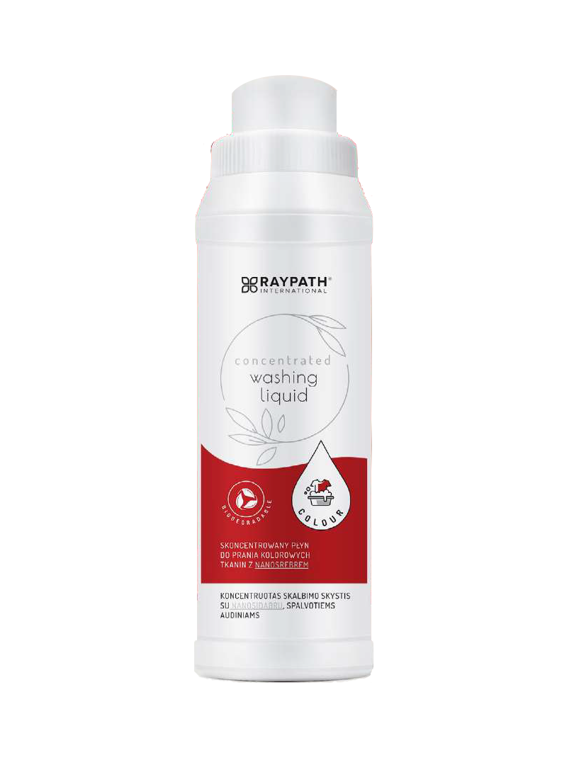 Skoncentrowany płyn do prania z Nanosrebrem - do kolorowych 500ml Raypath