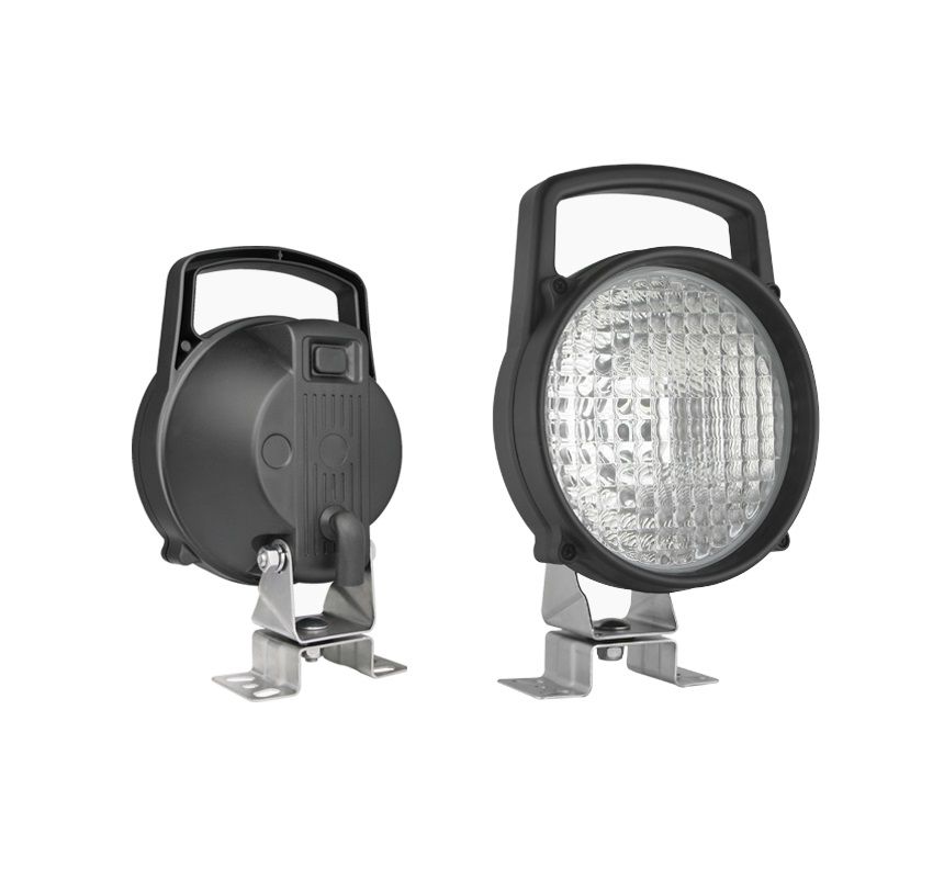 Halogenowa lampa robocza z uchwytem omega wyłącznik i żarówką H3 12V LOR2.09339 Wesem
