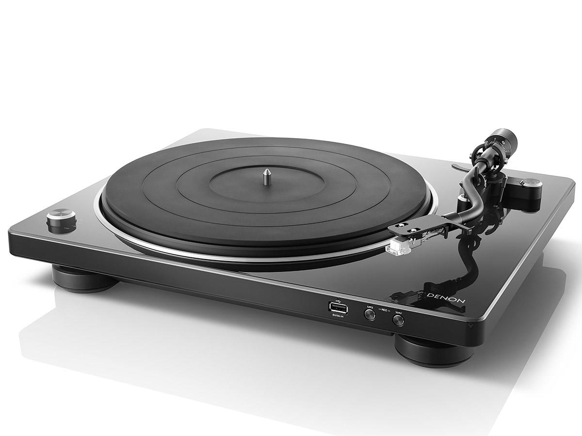 Automatyczny gramofon analogowy denon dp-450usb black