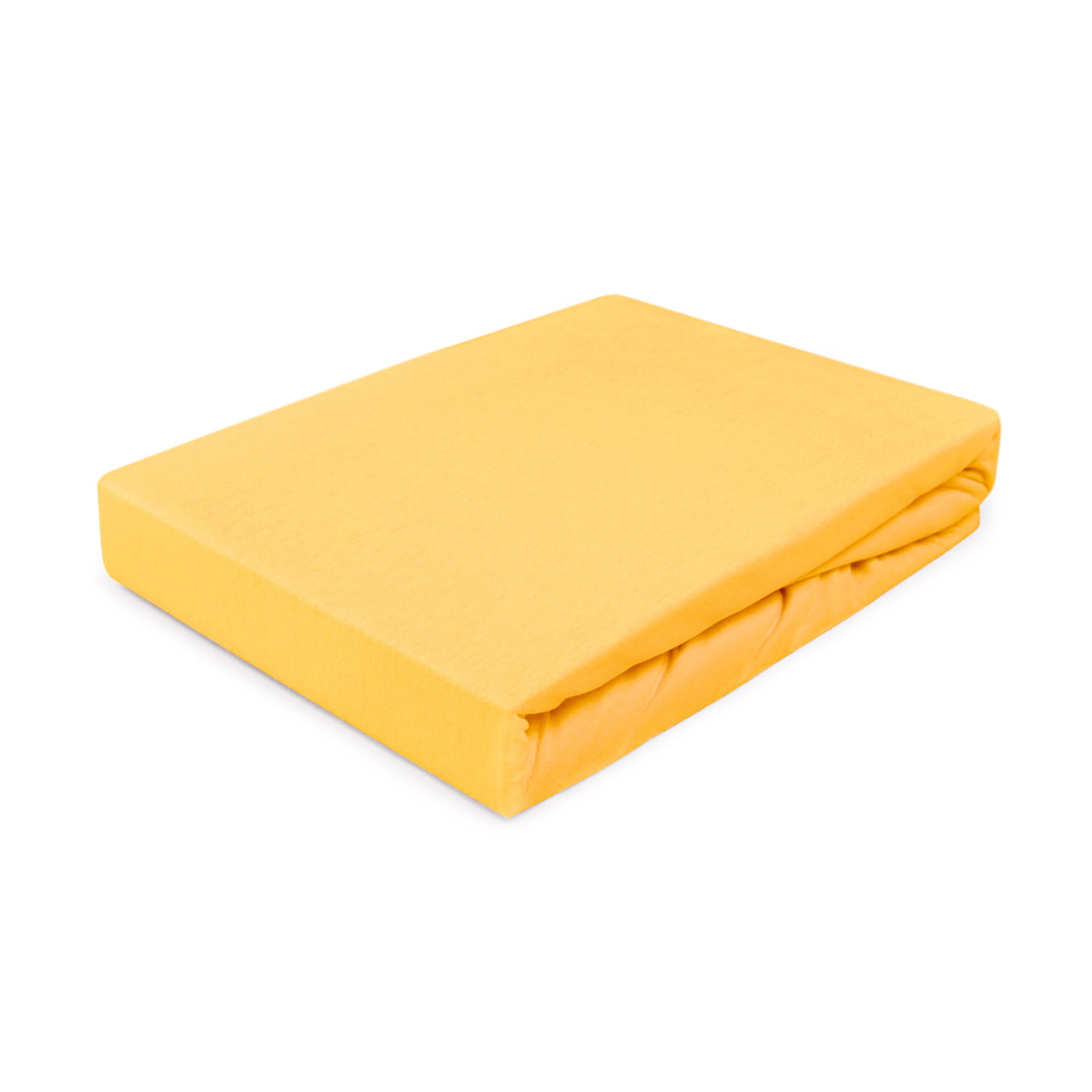 Prześcieradło z gumką 140x200 jersey 100% BAWEŁNA kolor żółty