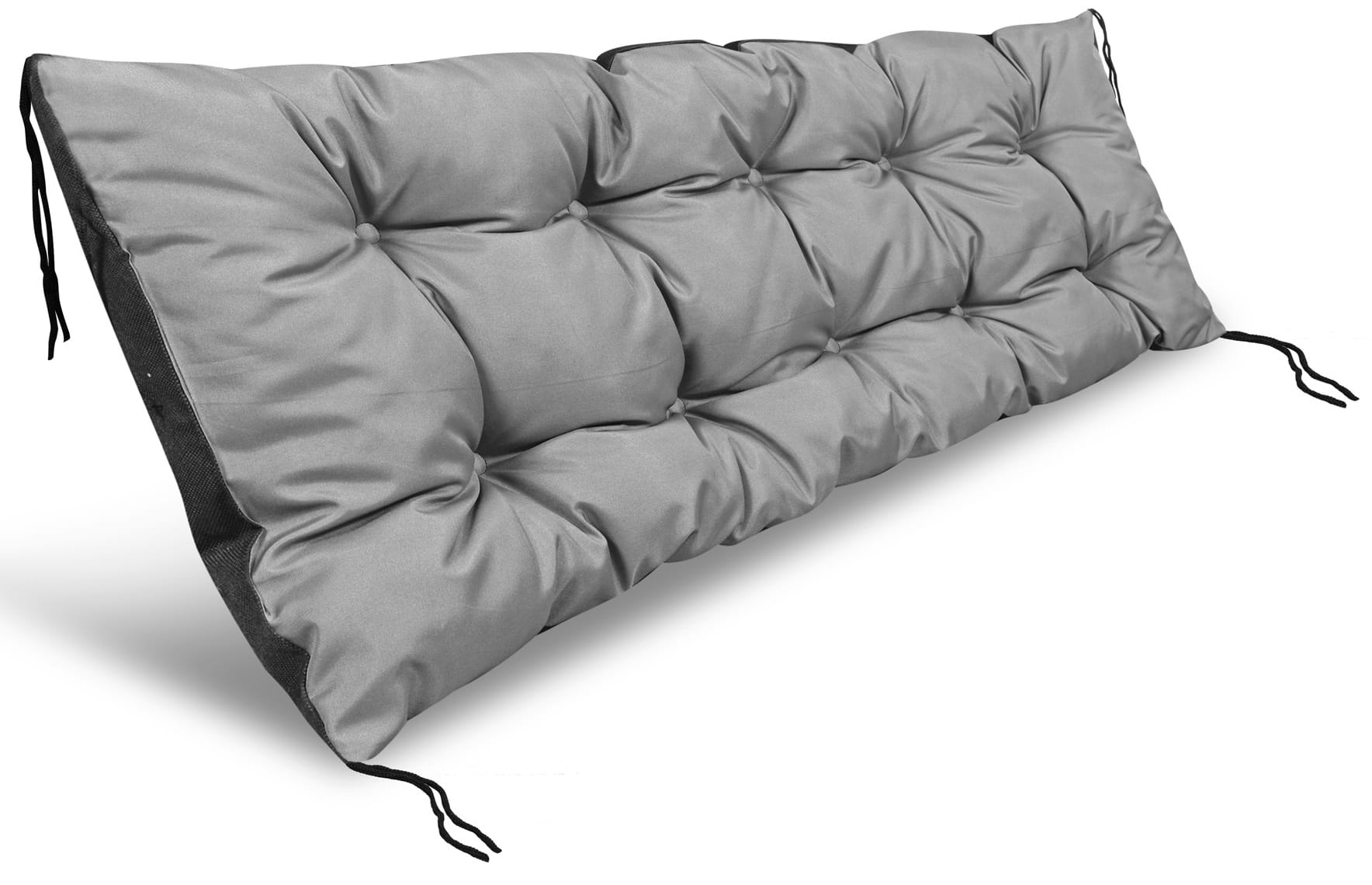 Poduszka ogrodowa 120x50 cm na ławkę huśtawkę palety wodoodporna szara