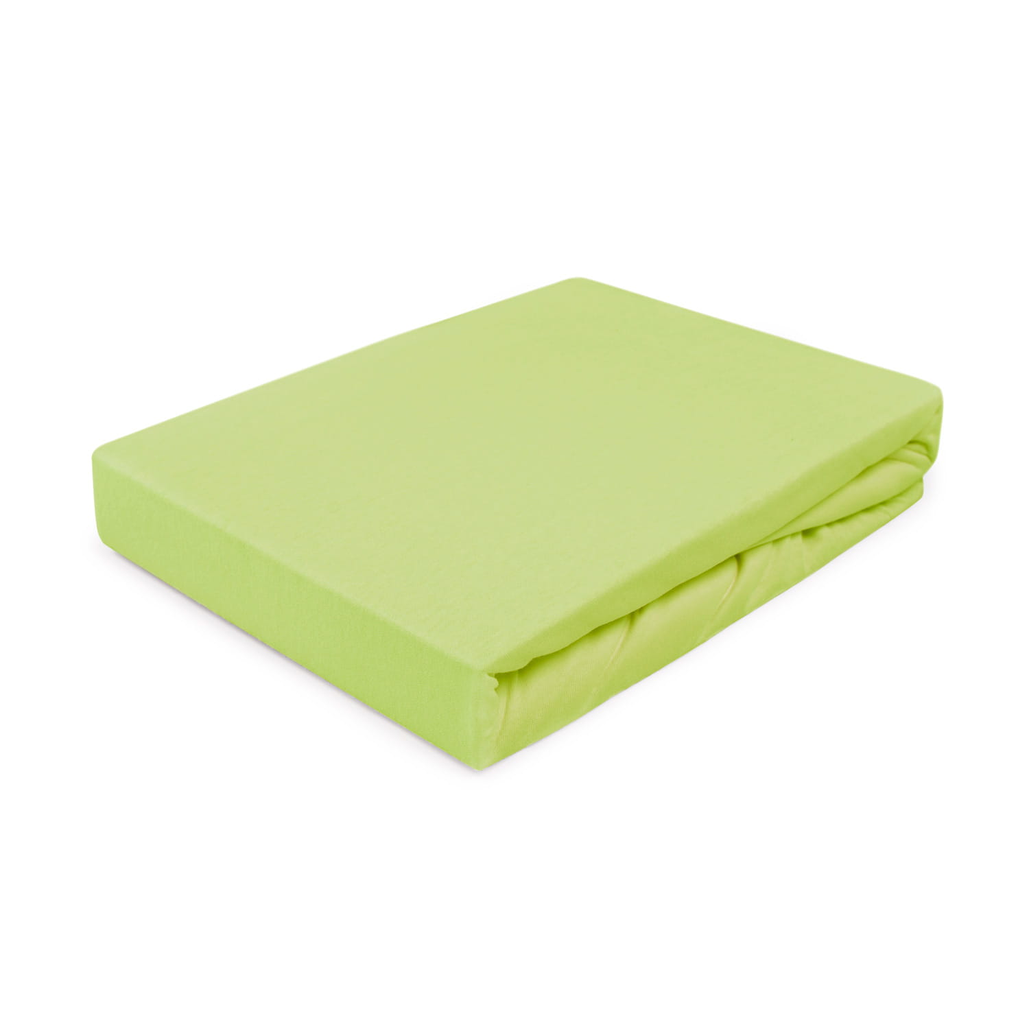 Prześcieradło z gumką 160x200 jersey 100% BAWEŁNA kolor limonka