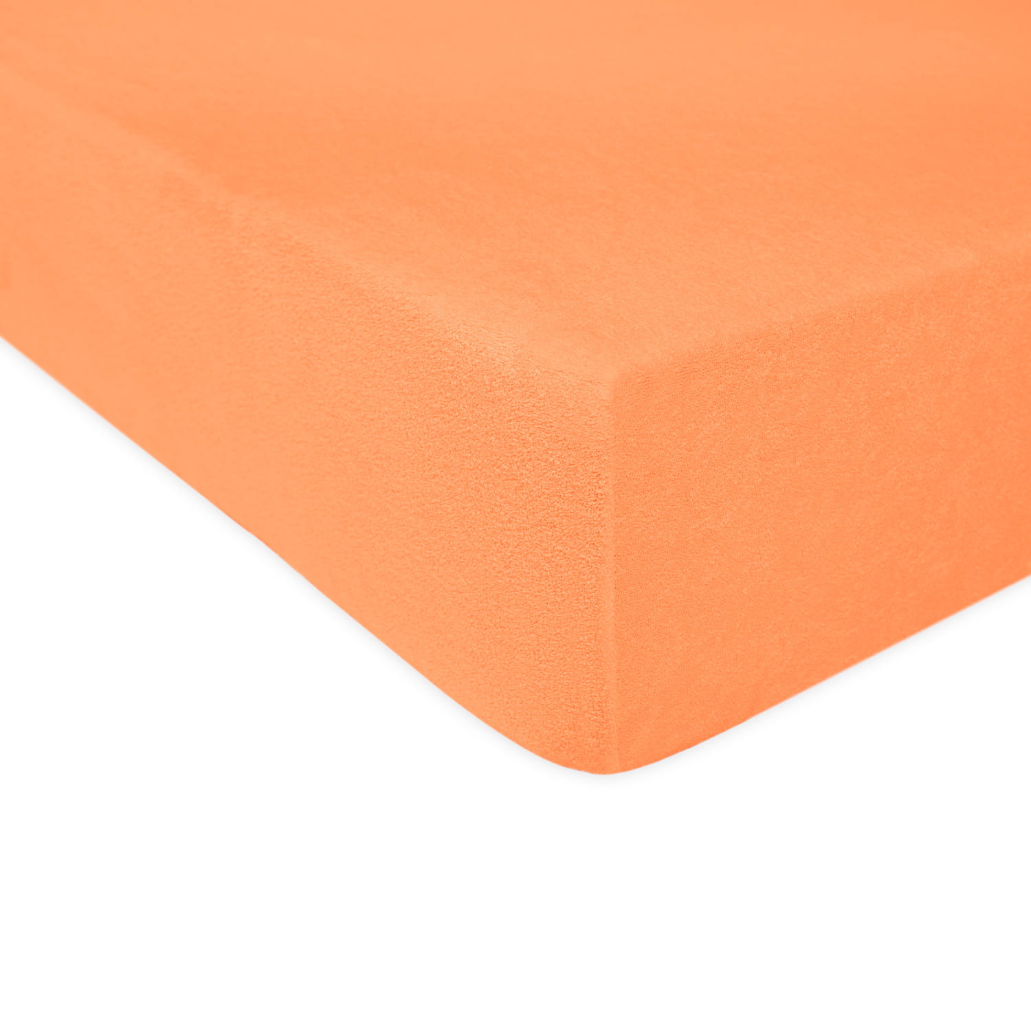 Prześcieradło z gumką 160x200 FROTA 100% BAWEŁNA pomarańczowy pastelowy