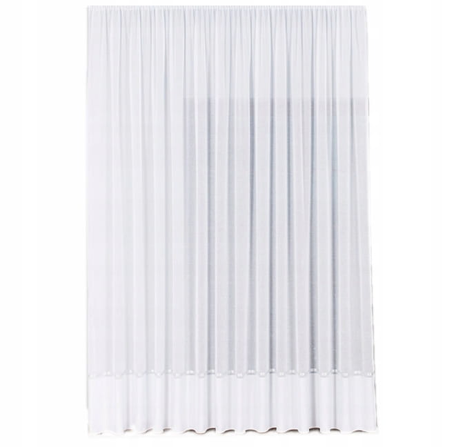 Firana ze srebrnym pasem wys. 260x350cm 000641 - elegancka, idealna