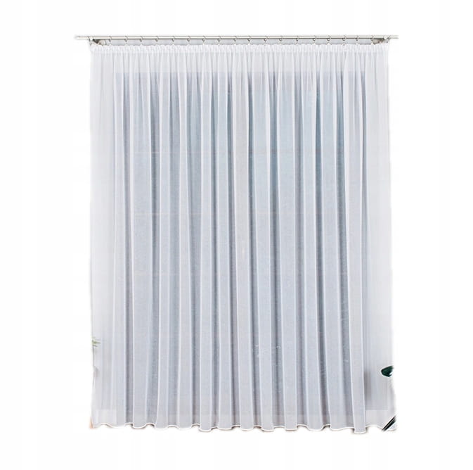 Firana gotowa z woalu kresz wys 260x400cm z taśmą