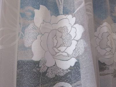 Firana żakardowa w duże róże wys 180x300 cm