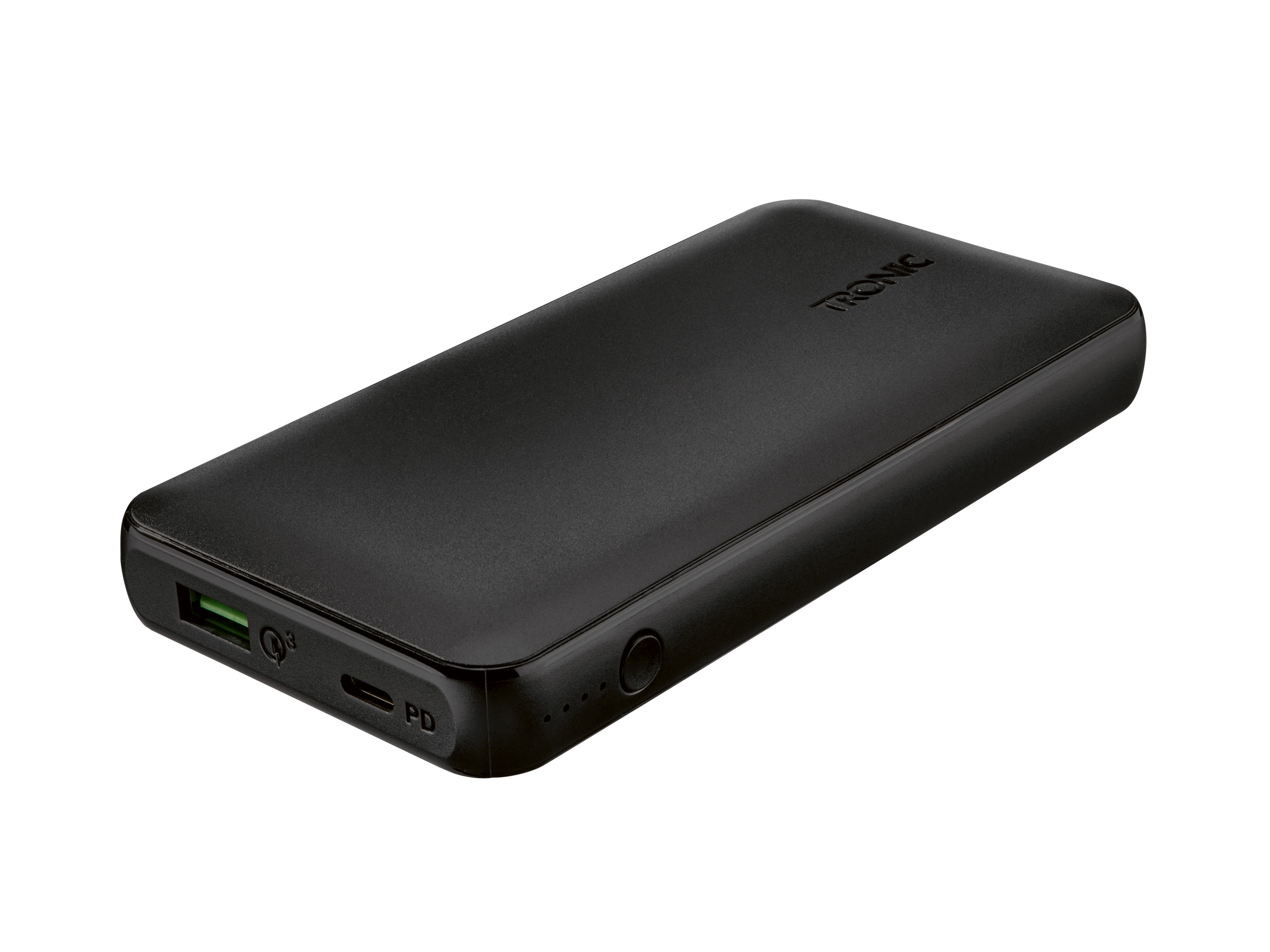 Tronic Powerbank, akumulator litowo-jonowy 10 000 mAh, z funkcją zasilania Czarny