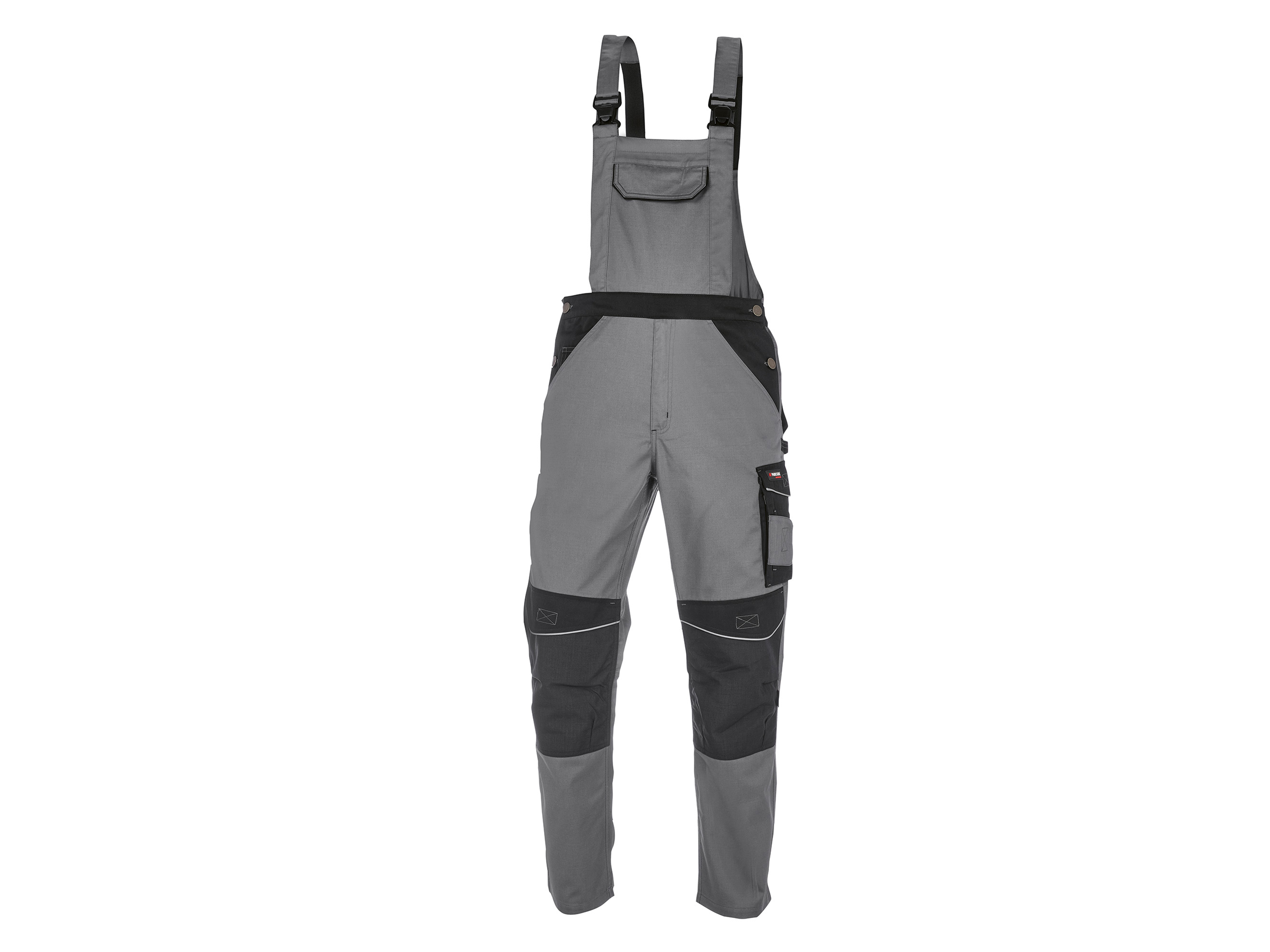 Parkside Performance Spodnie ogrodniczki robocze męskie 46, Szary