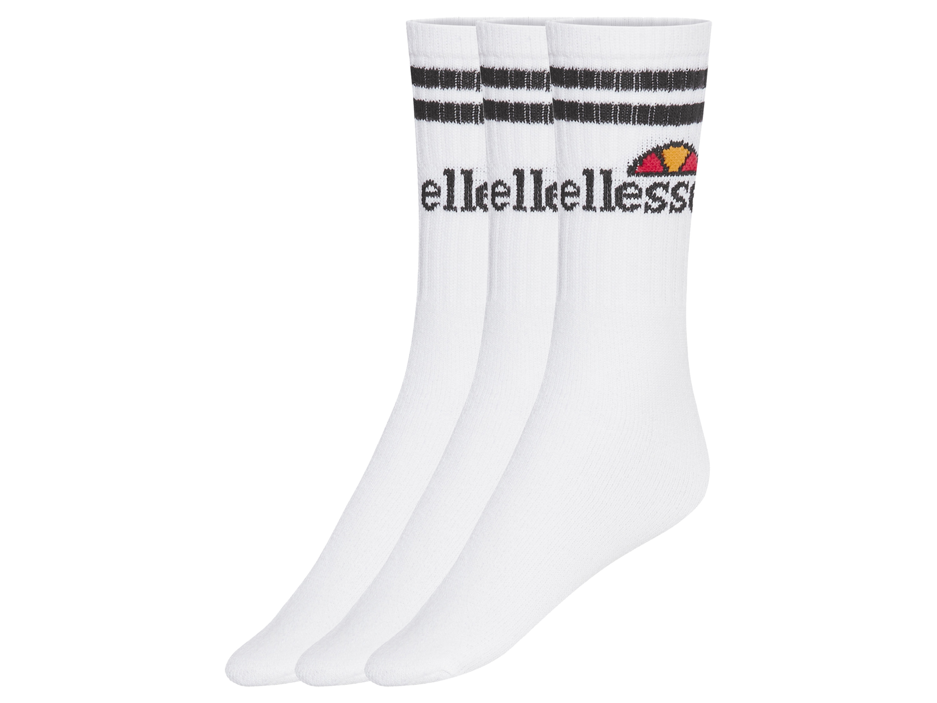 Ellesse Skarpetki damskie lub męskie, 3 pary Biały, 39-42