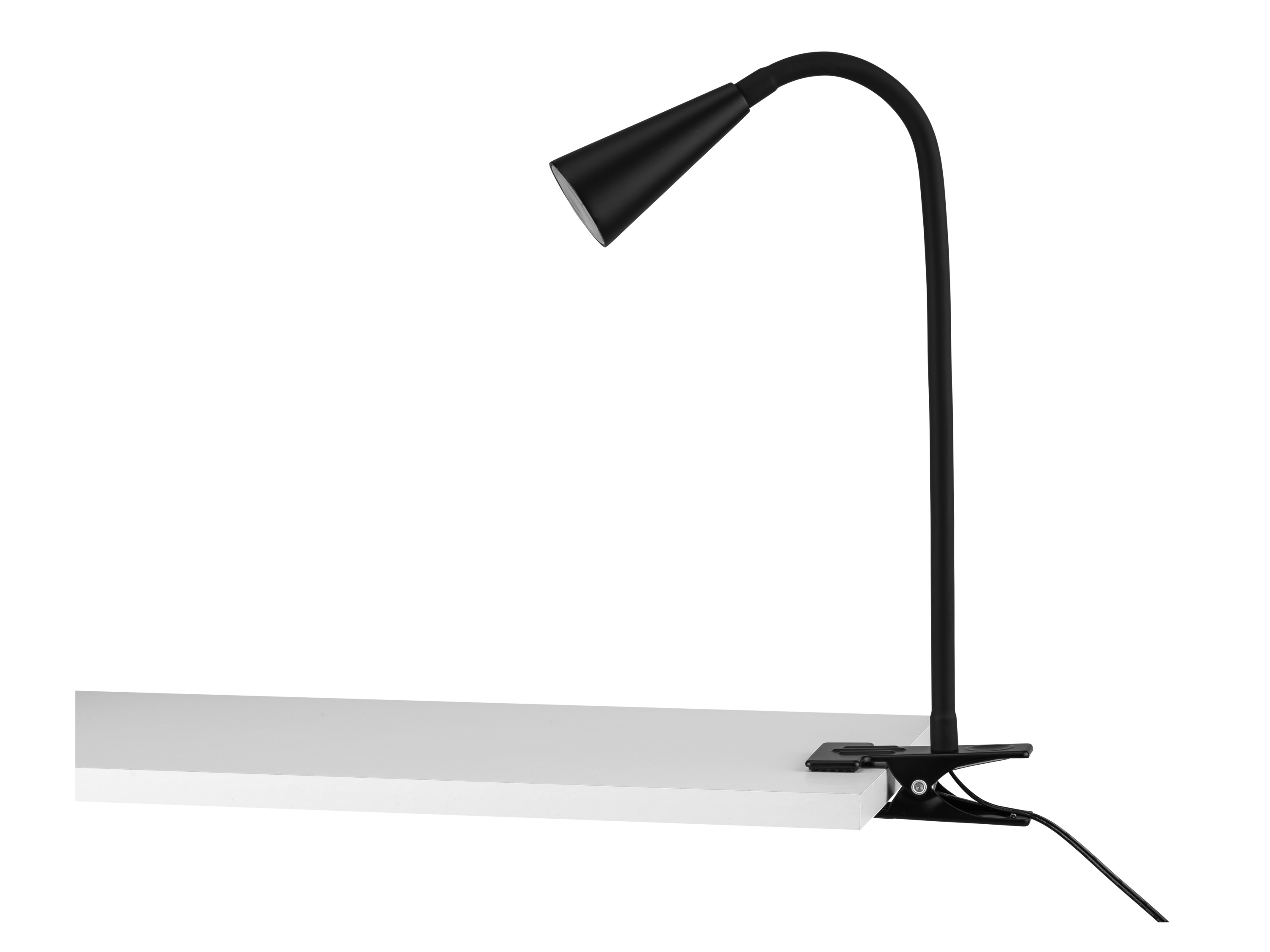Livarno home Lampka LED z klipsem i elastycznym ramieniem Reflektor klipu, Czarny