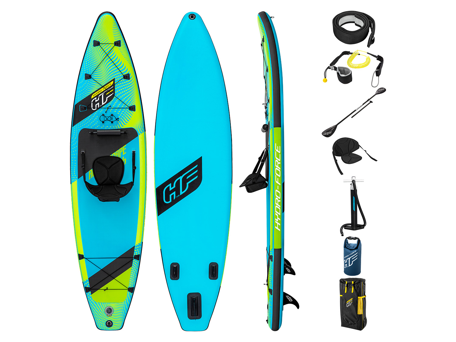 Bestway Zestaw z deską do pływania SUP Touring Hydro-Force Aqua Escape