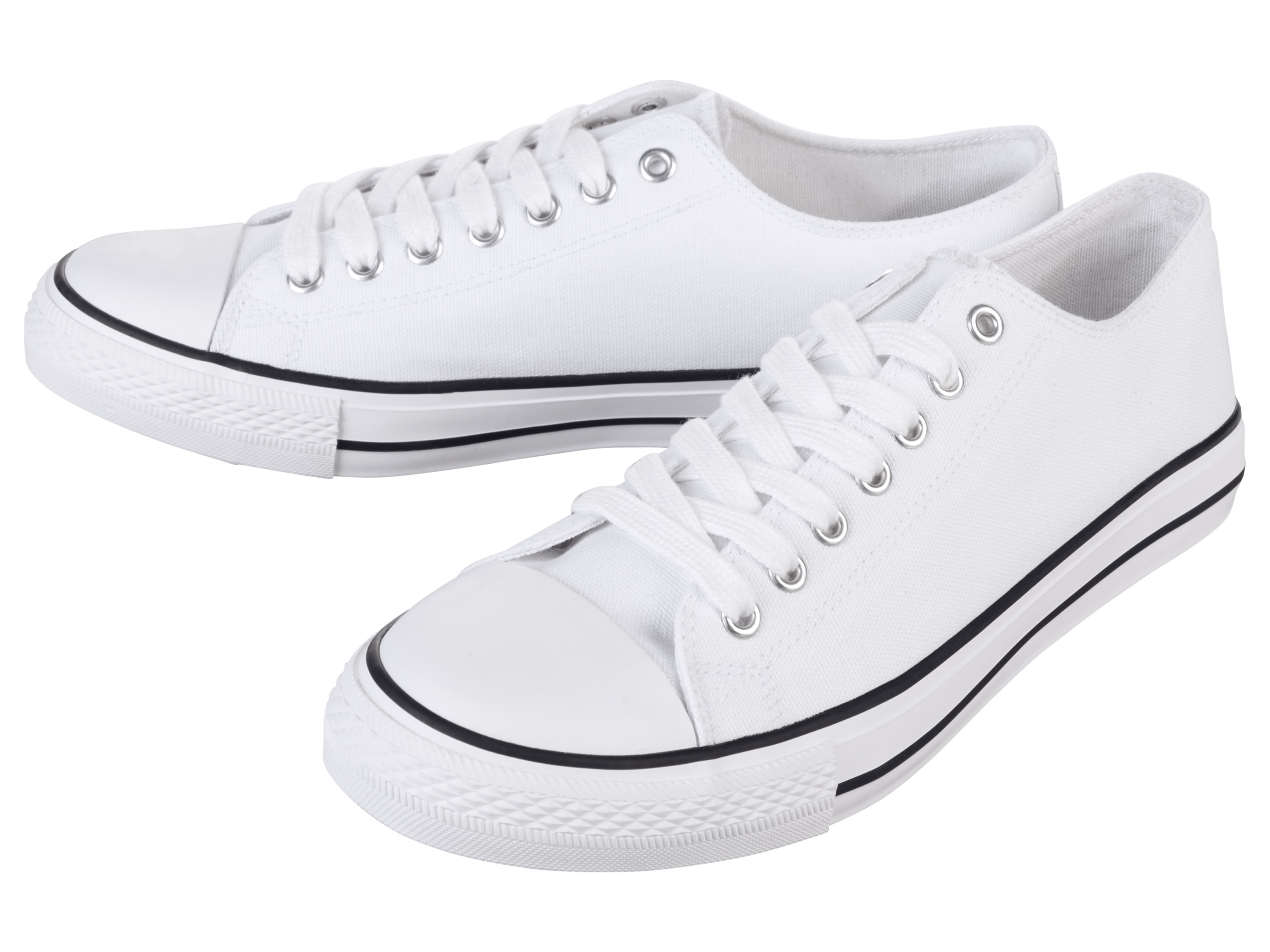 Sneakersy damskie / męskie z bawełną Biały, 39