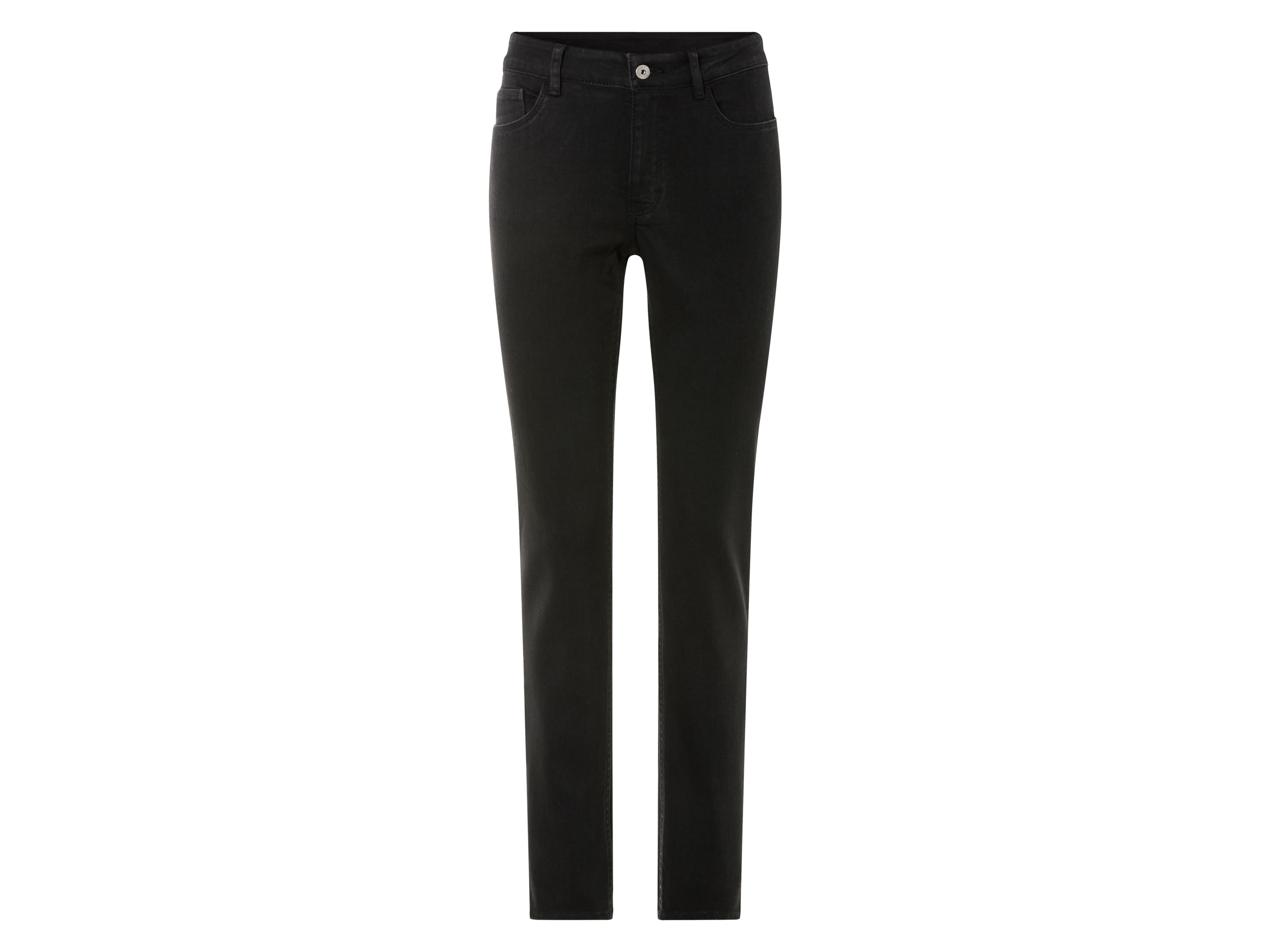 esmara Jeansy damskie z bawełny, Slim Fit 44 regularna długość, Czarny