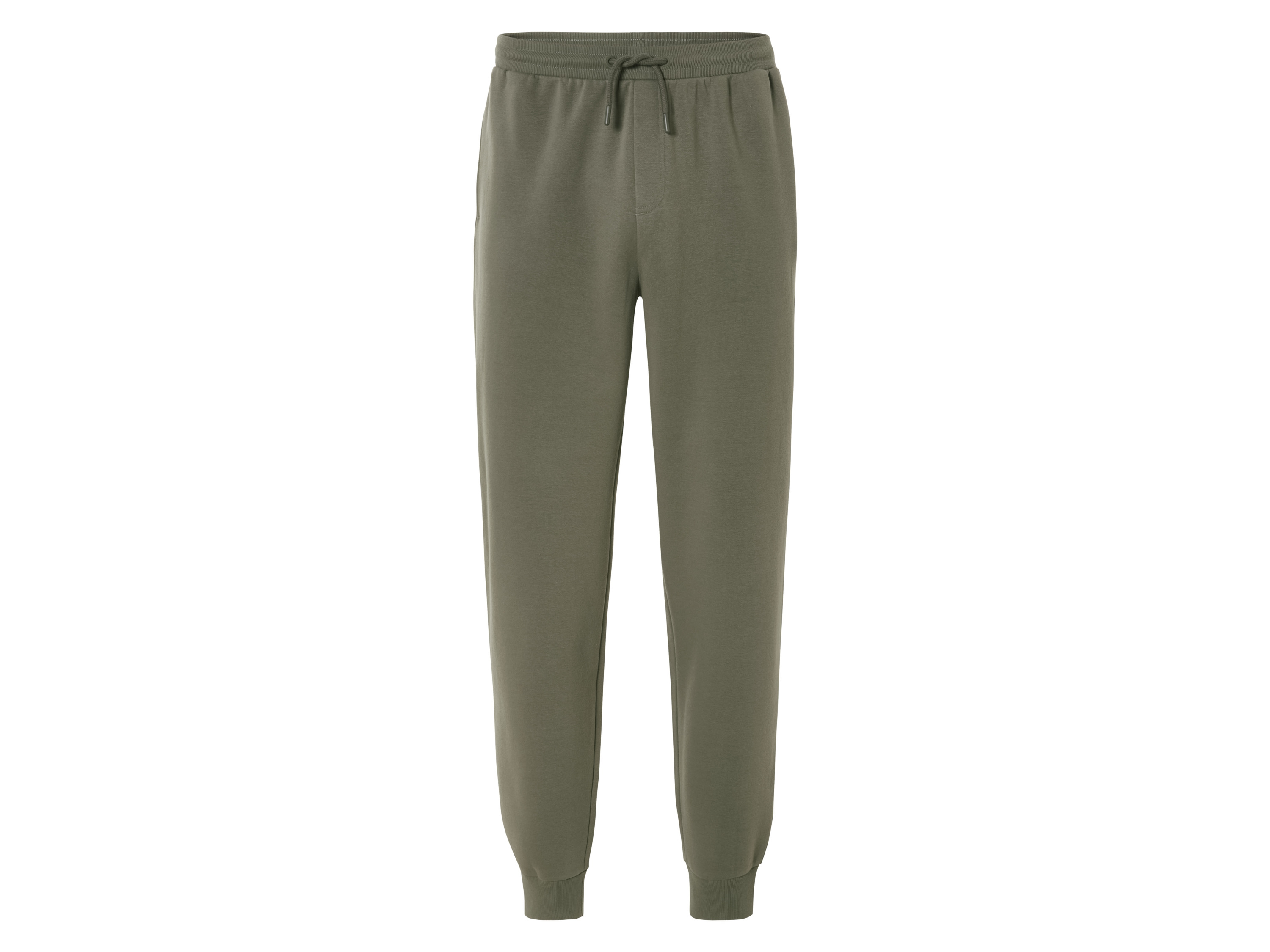 Livergy Spodnie dresowe męskie z polarem XL 56/58, Khaki