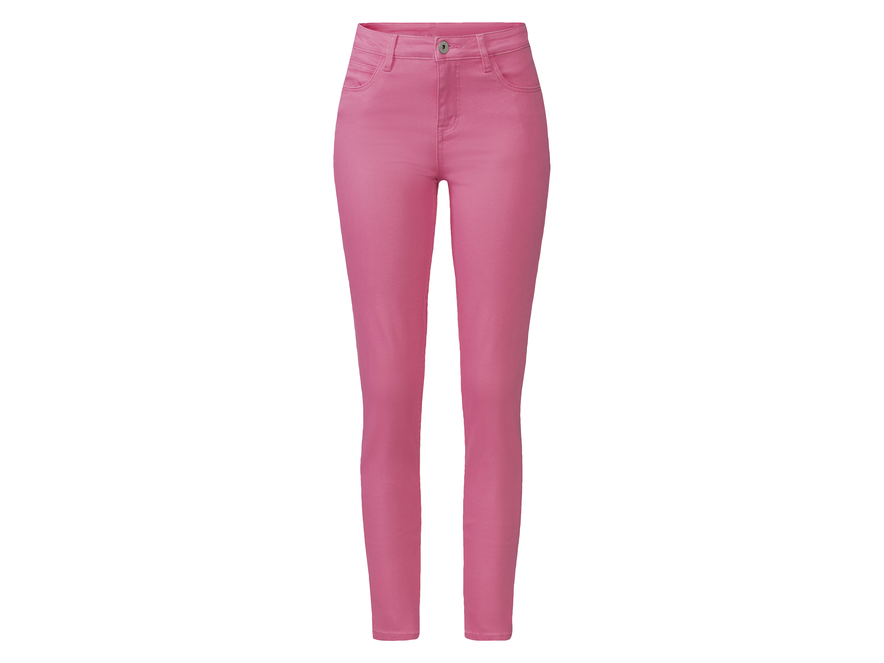 esmara Jeansy damskie z bawełną, Super Skinny Fit 44, Różowy