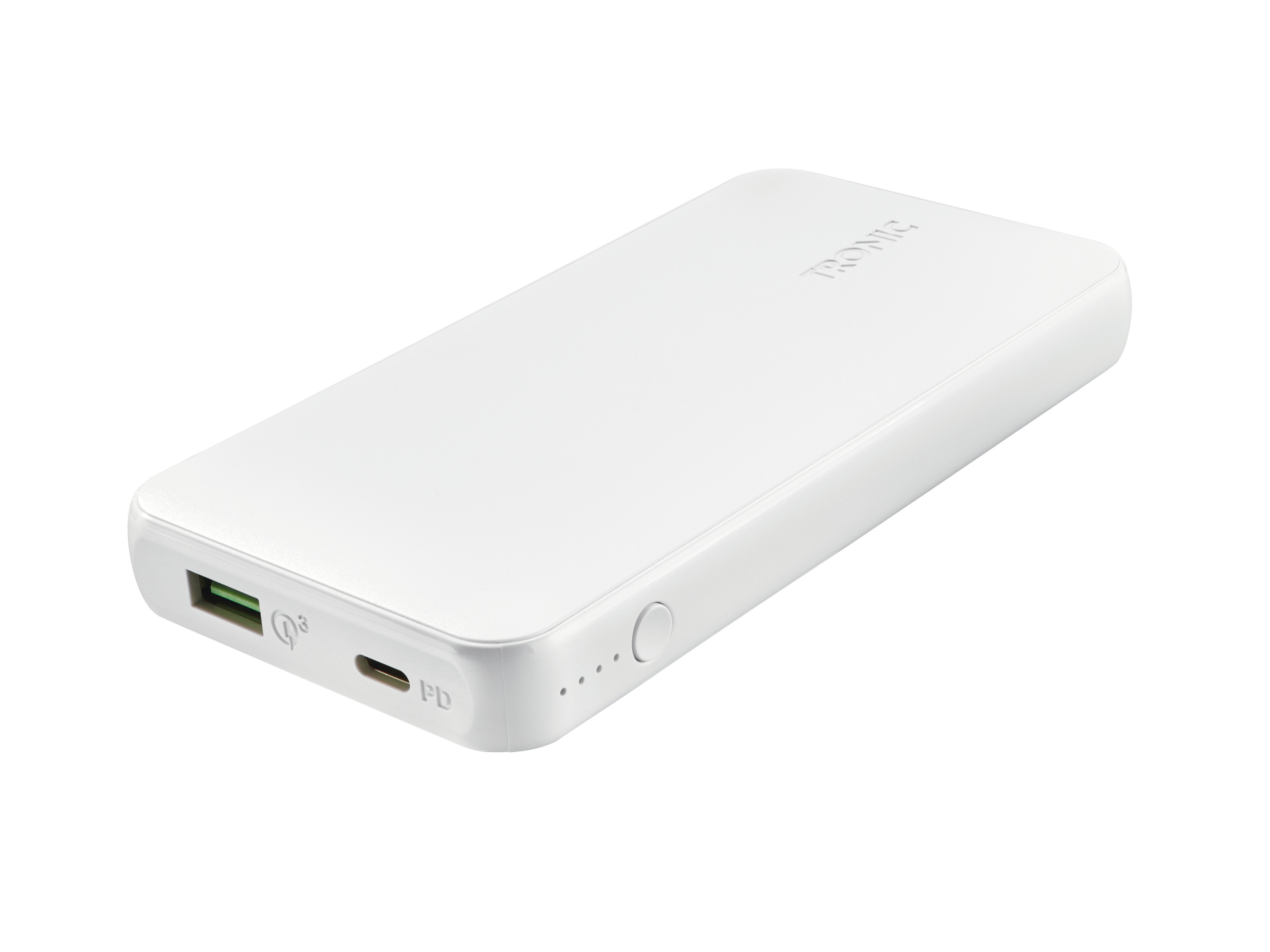 Tronic Powerbank, akumulator litowo-jonowy 10 000 mAh, z funkcją zasilania Biały