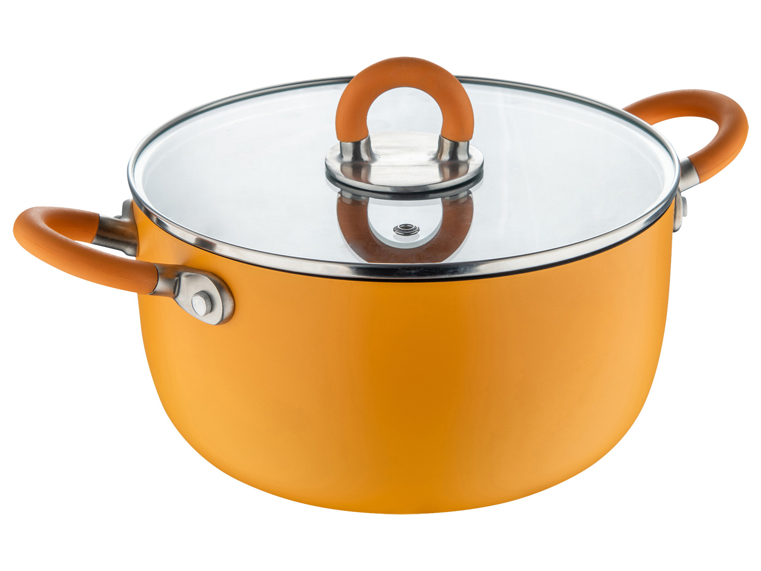 Masterpro Garnek aluminiowy Alessi, Ø 24 cm Pomarańczowy