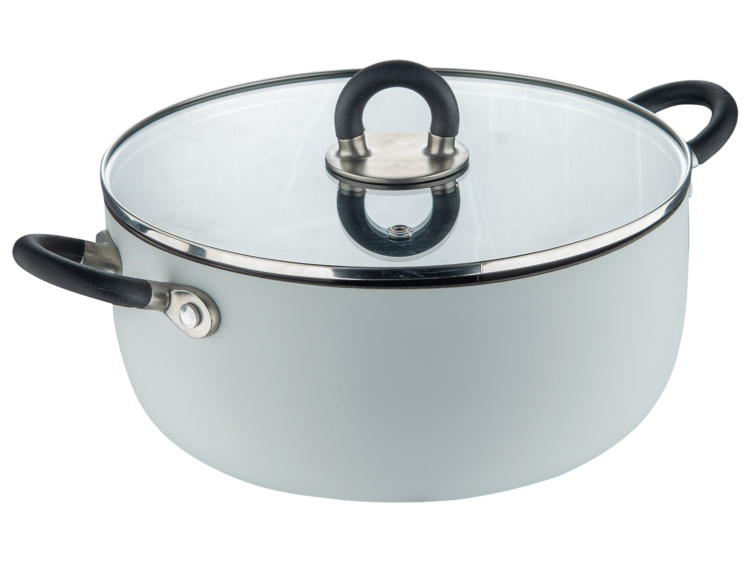 Masterpro Garnek aluminiowy Alessi, Ø 24 cm Biały
