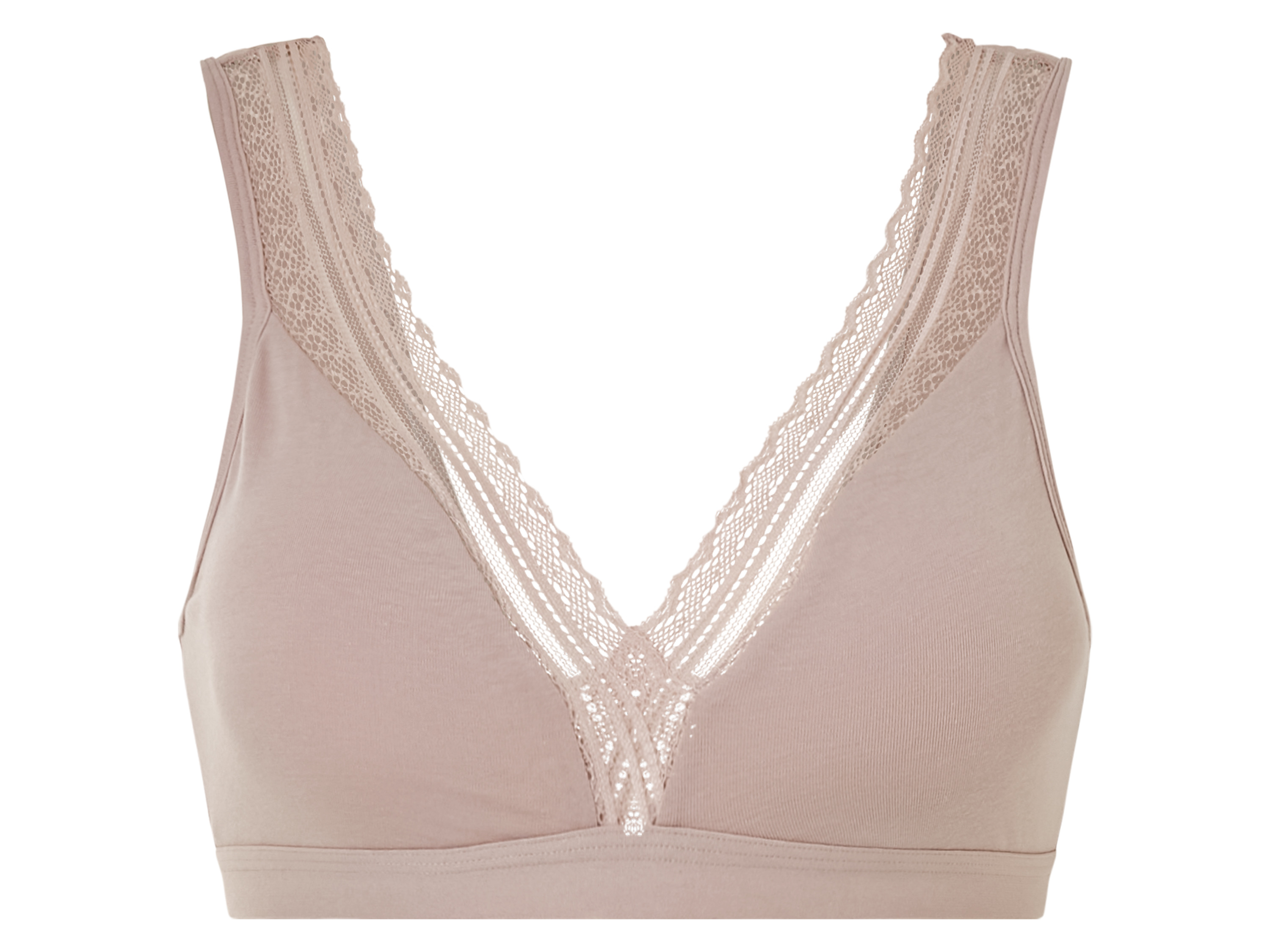 esmara Biustonosz bralette damski z koronką Różowy, S36/38