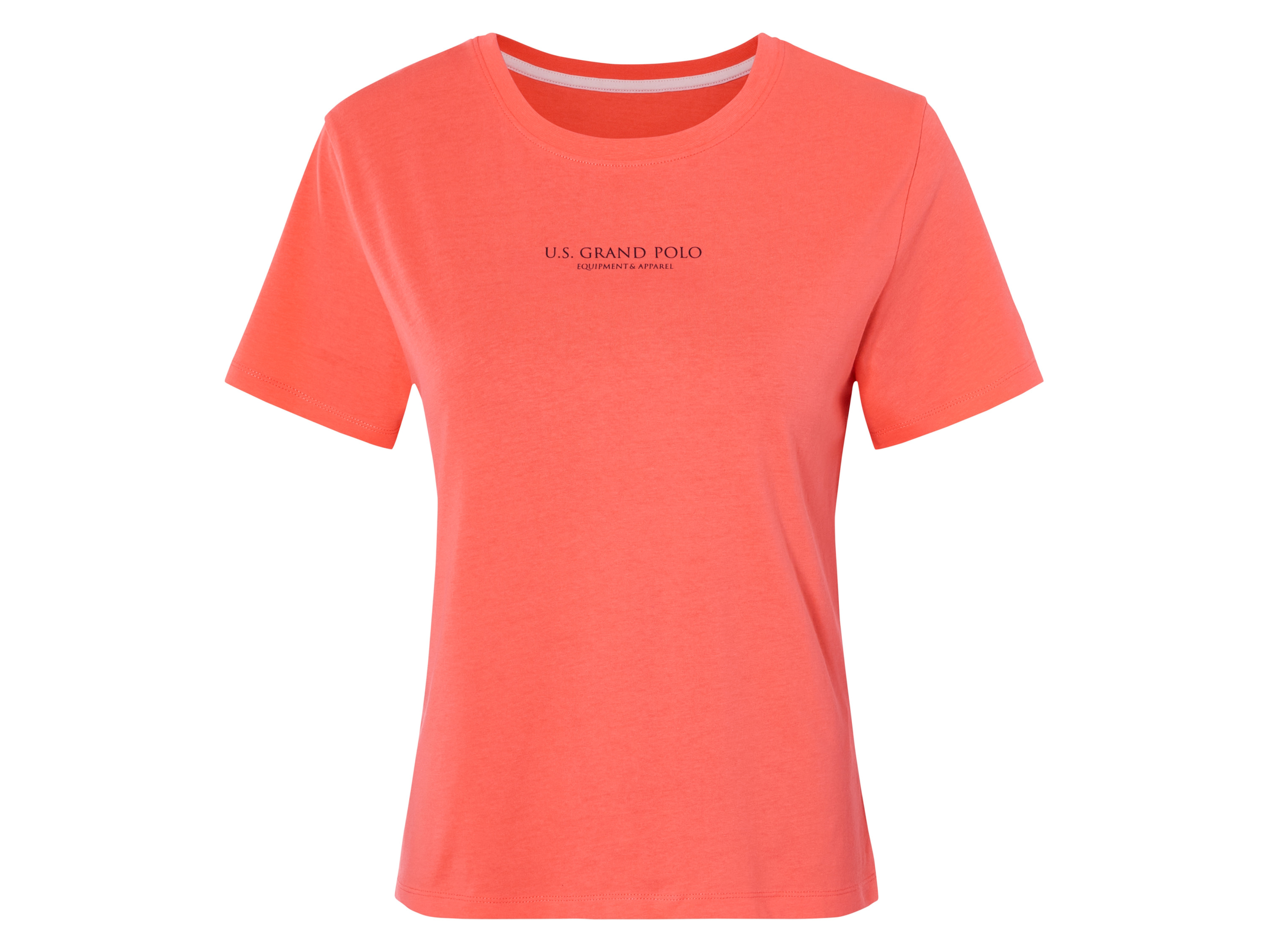 esmara x Grand Polo T-shirt damski z bawełny Koralowy, M 40/42