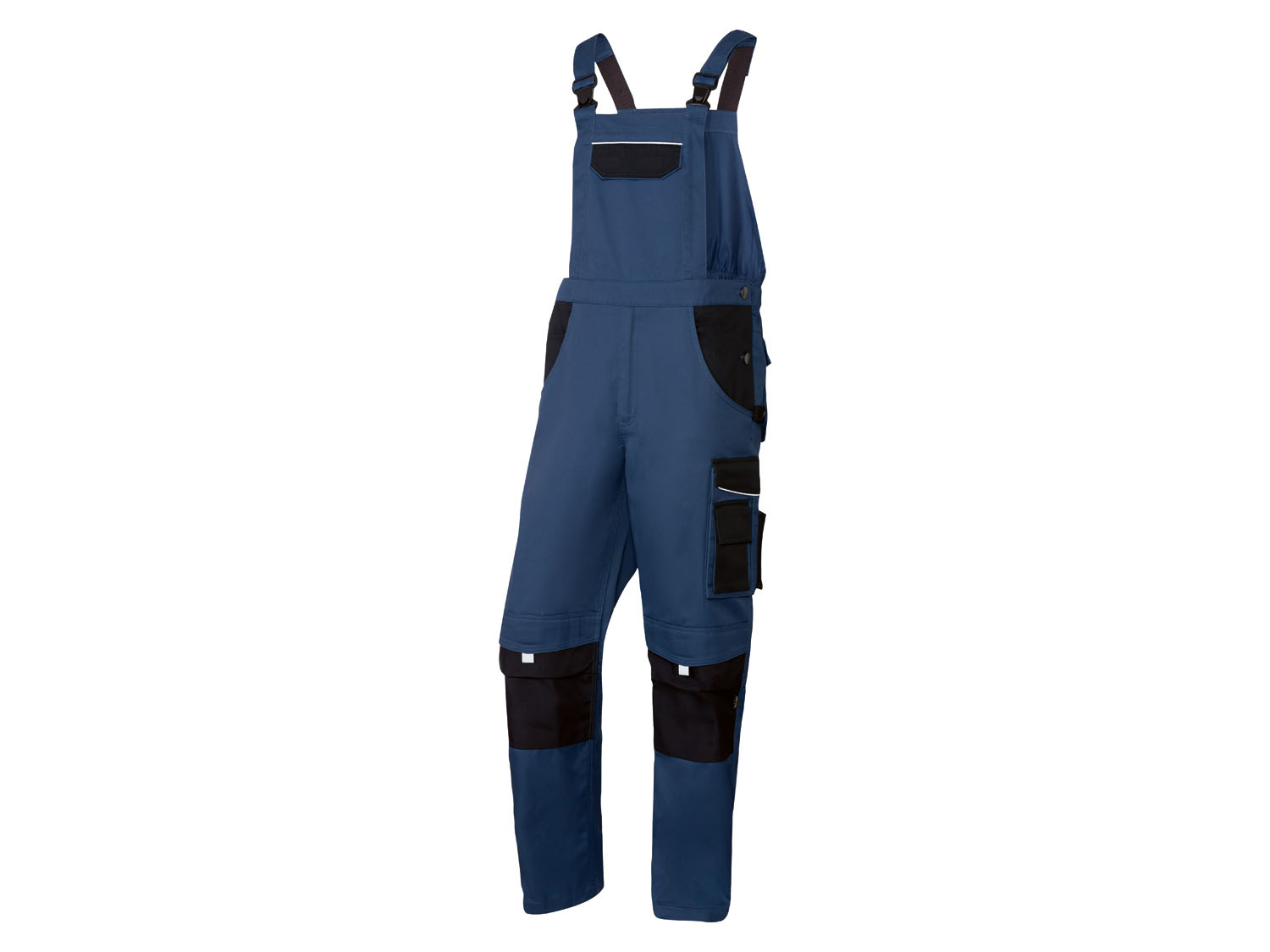 Parkside Performance Ogrodniczki robocze męskie, 1 para 50, Niebieski/ czarny