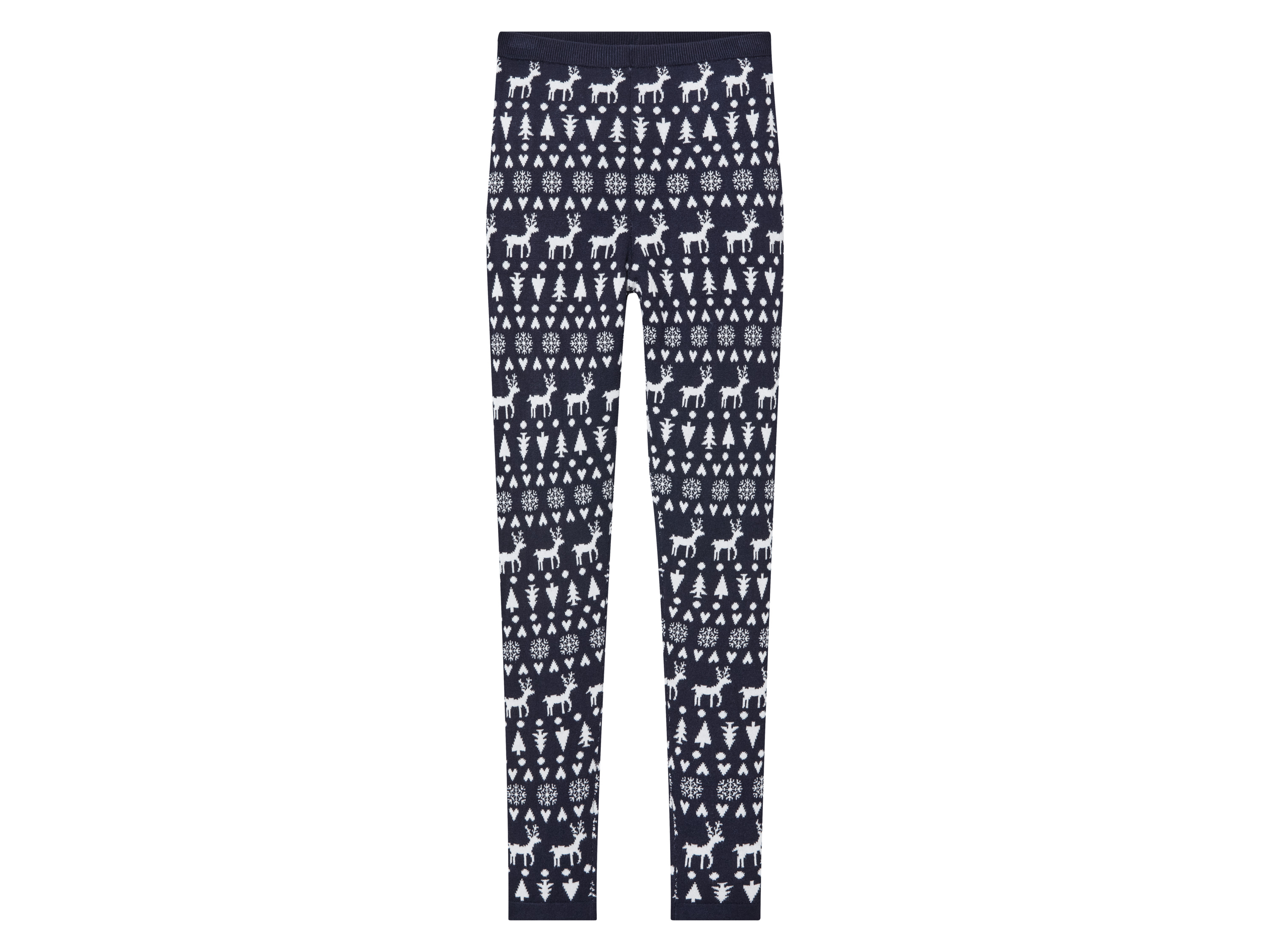 pepperts! Legginsy świąteczne dziewczęce z dzianiny 134/140, Niebieski