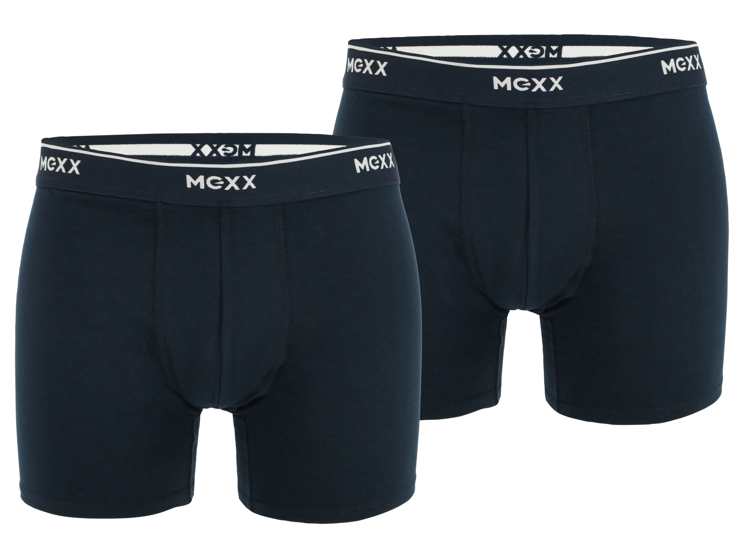 Mexx Bokserki męskie z bawełną, 2 pary Czarny, XXL