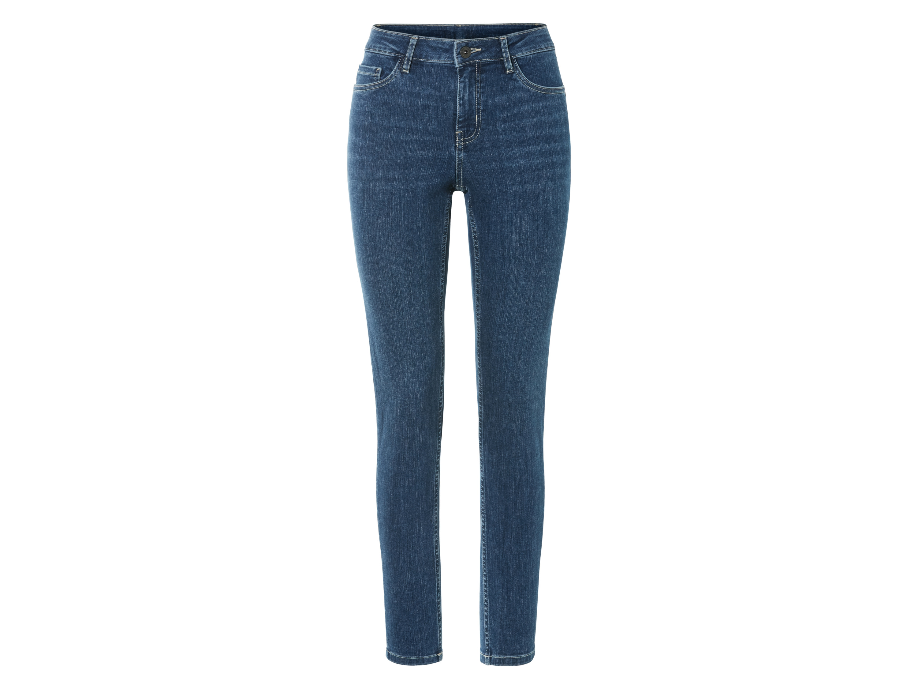 esmara Jeansy damskie push-up, Super Skinny Fit Niebieski, 44