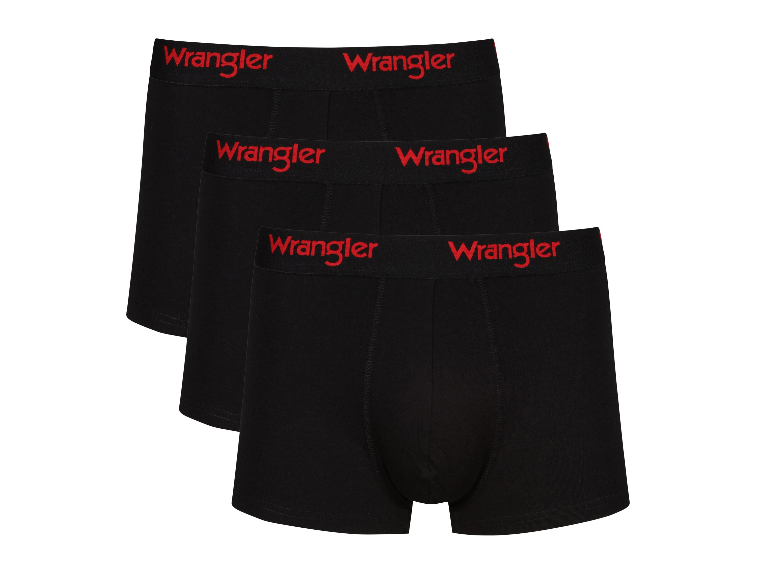 Wrangler Bokserki męskie, 3 pary Czarny, XL