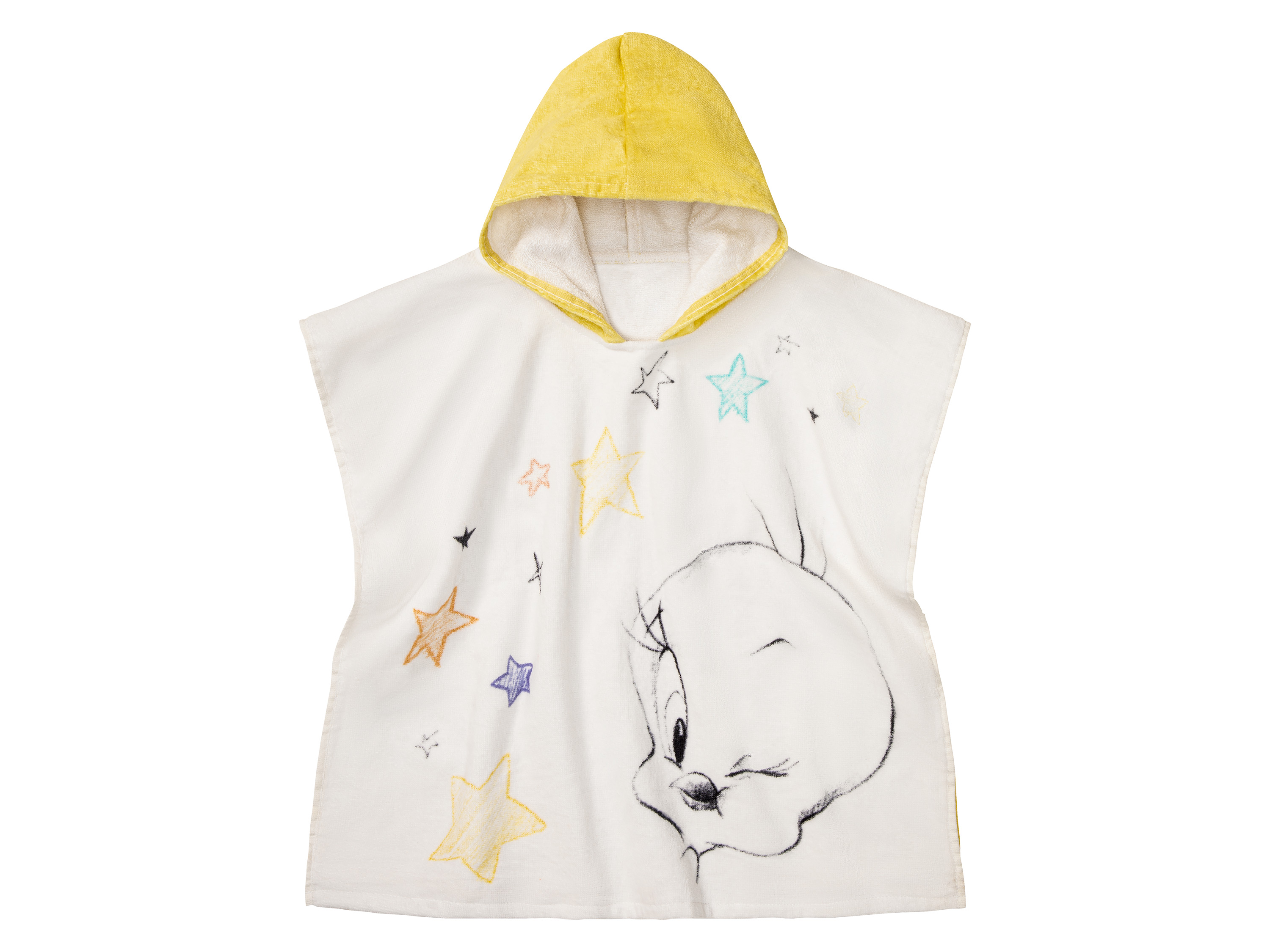 Ręcznik plażowy / ponczo dziecięce z bawełny Poncho, wzór Looney Tunes