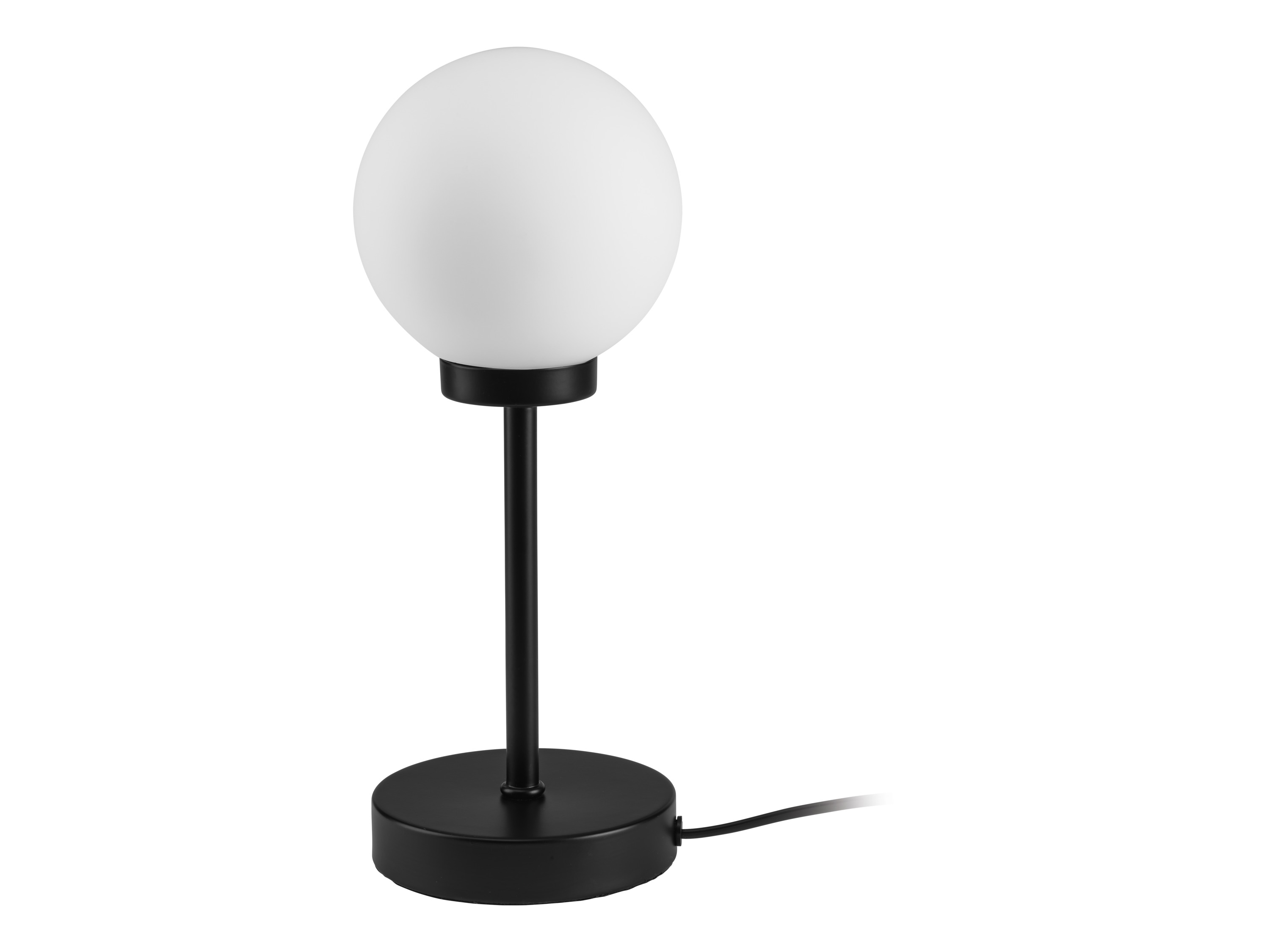 Livarno home Lampka stołowa LED Duża czarna szklana kula