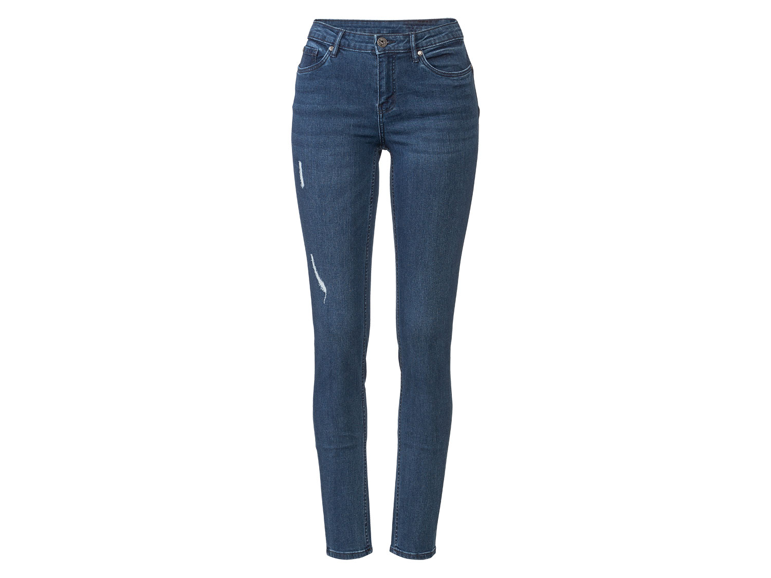 esmara Jeansy damskie, super skinny fit, push-up 44, Niebieski
