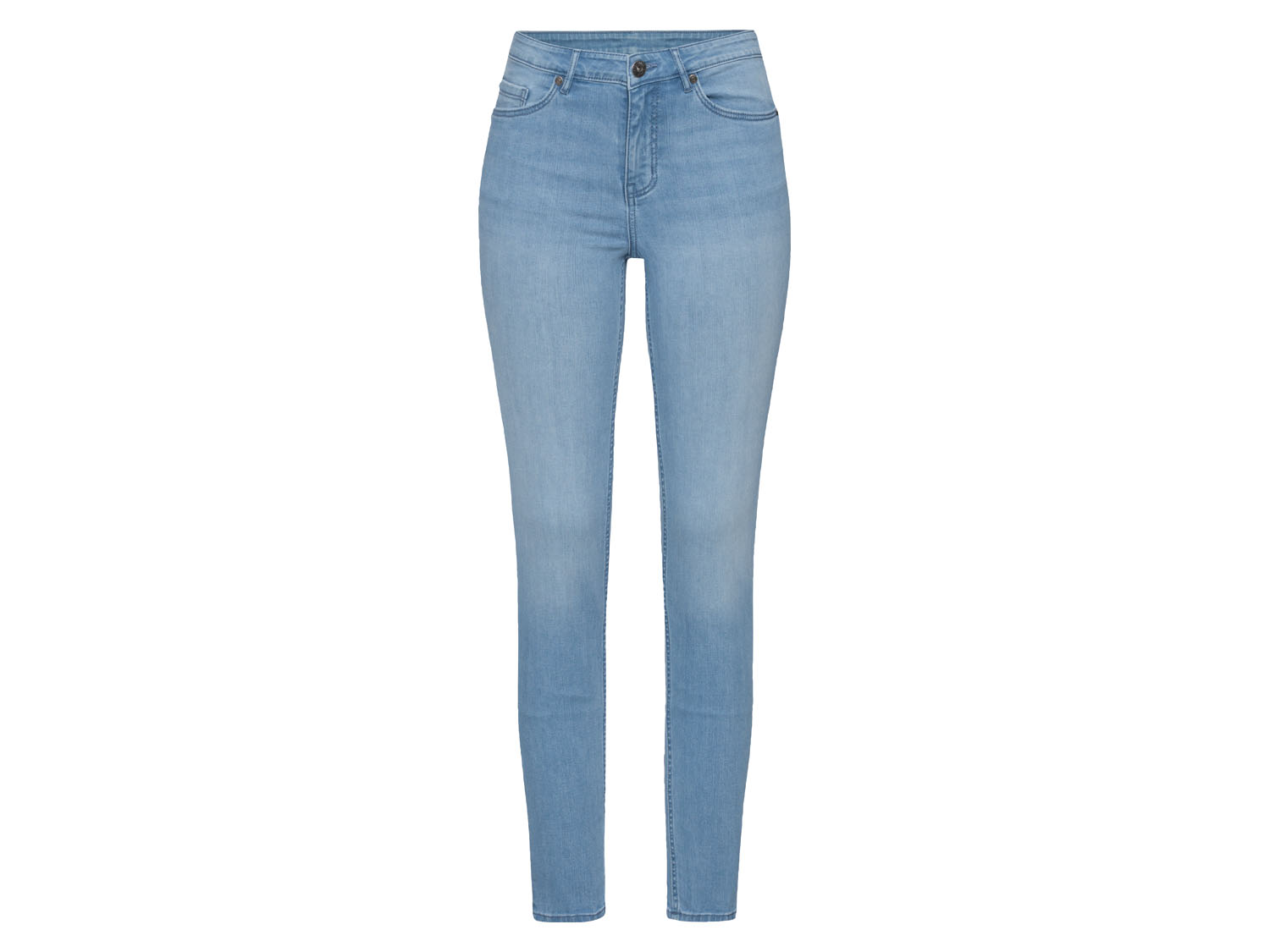 esmara Jeansy damskie, super skinny fit, push-up 42, Jasnoniebieski
