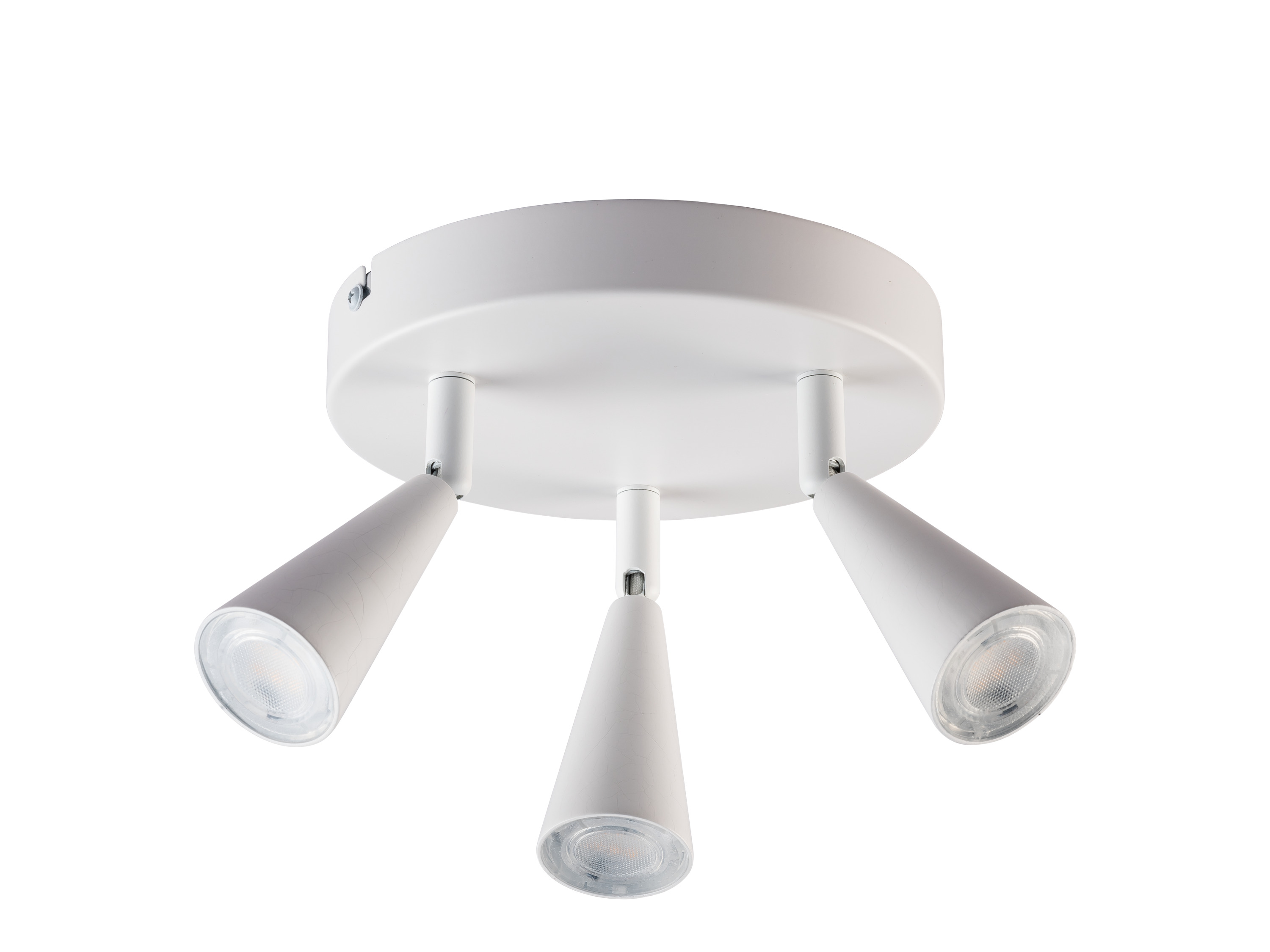 Livarno home Lampa sufitowa Led, 3-punktowa Okrągły/biały