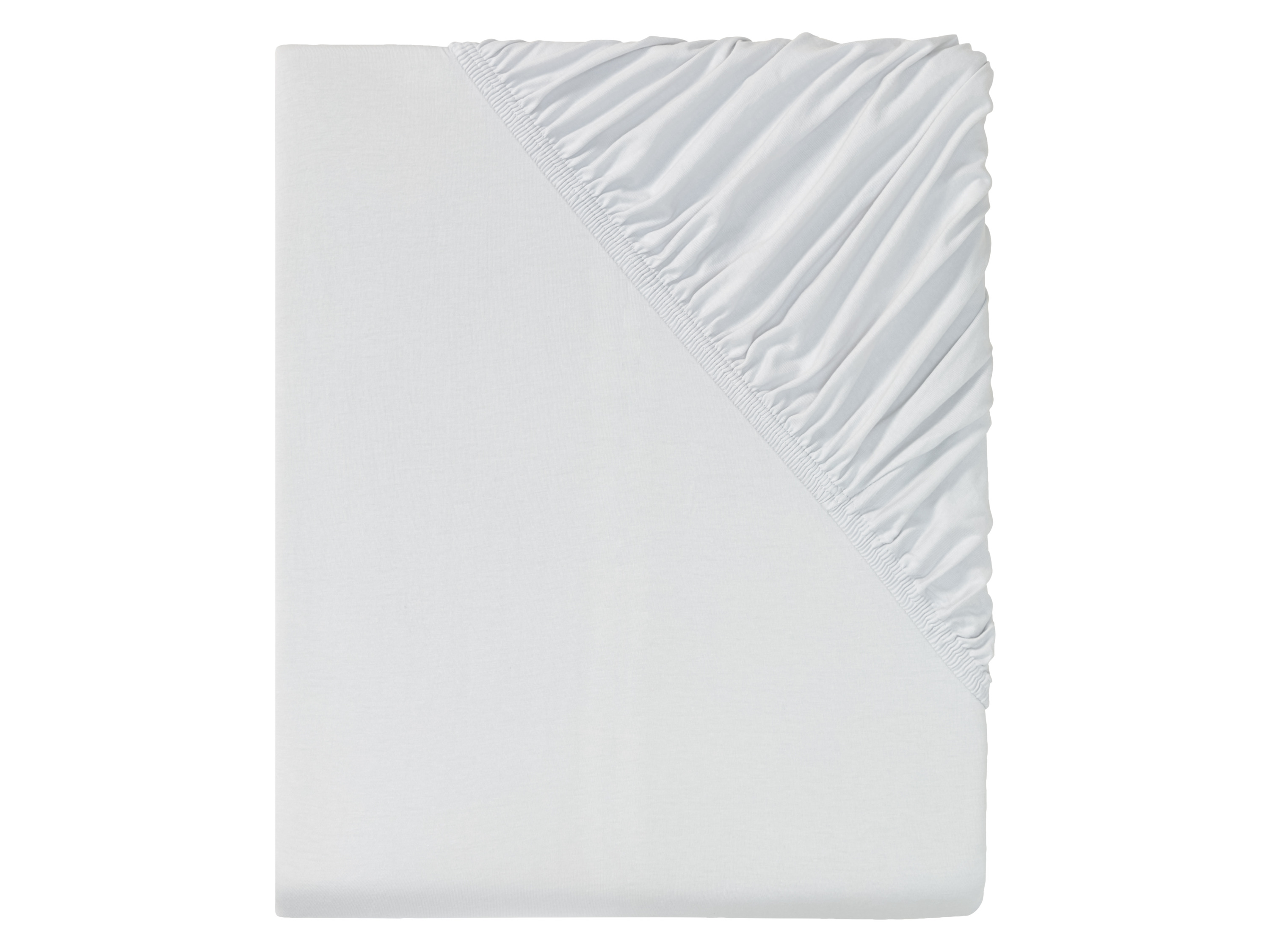 Livarno home Prześcieradło z dżerseju z gumką, 90-100 x 200 cm Jasnoszary