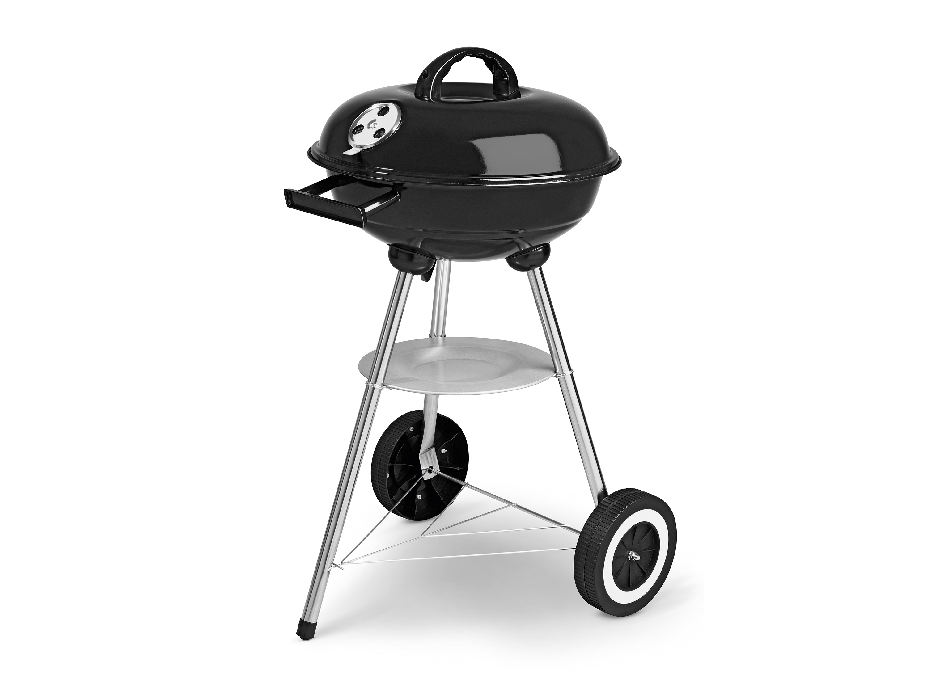 Grillmeister Grill kulisty z pokrywą, Ø 34 cm