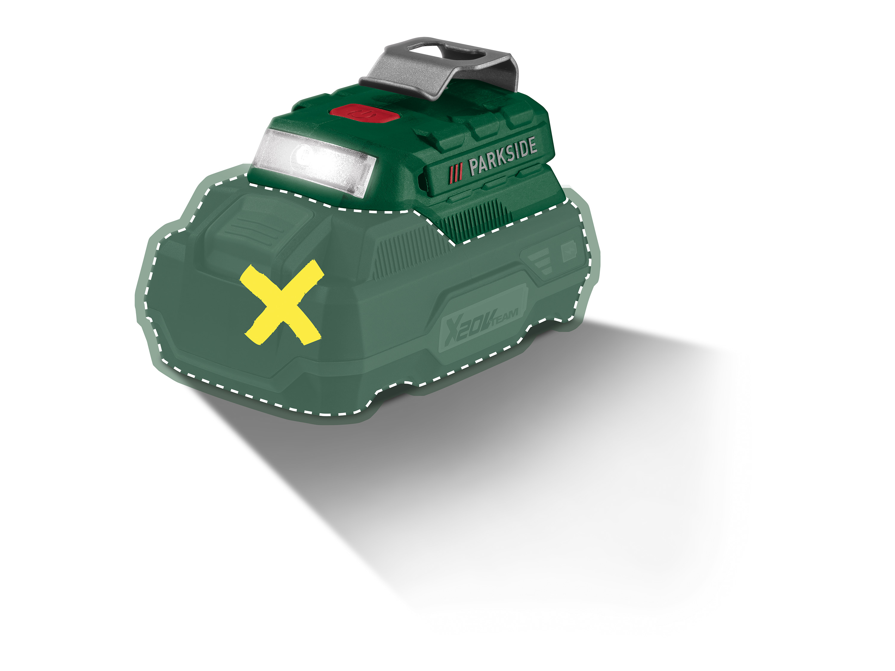 Parkside Adapter akumulatorowy 20 V, PAA 20 Li-B3 bez akumulatora i ładowarki