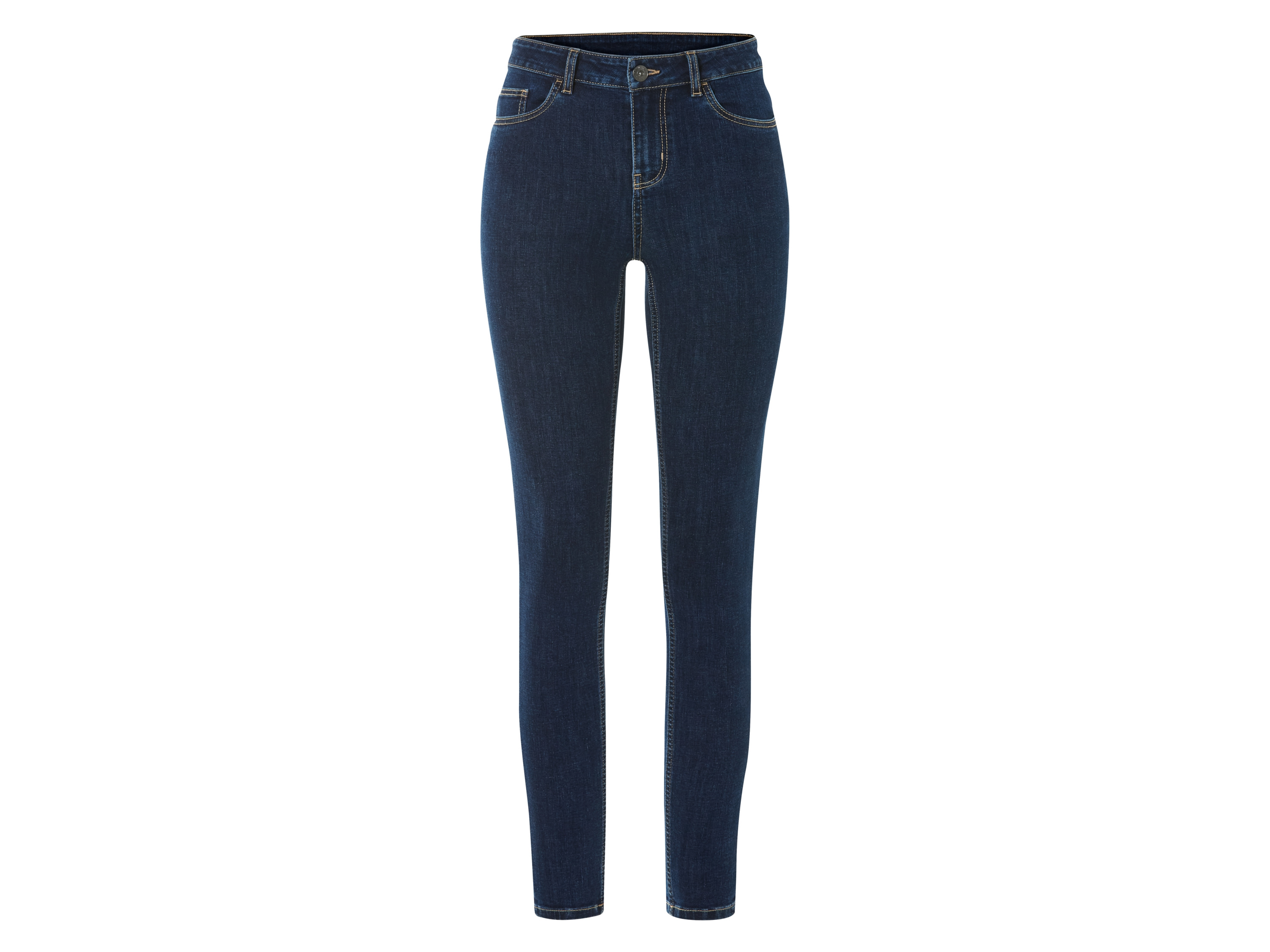 esmara Jeansy damskie z bawełną, Super Skinny Fit Niebieski, 44