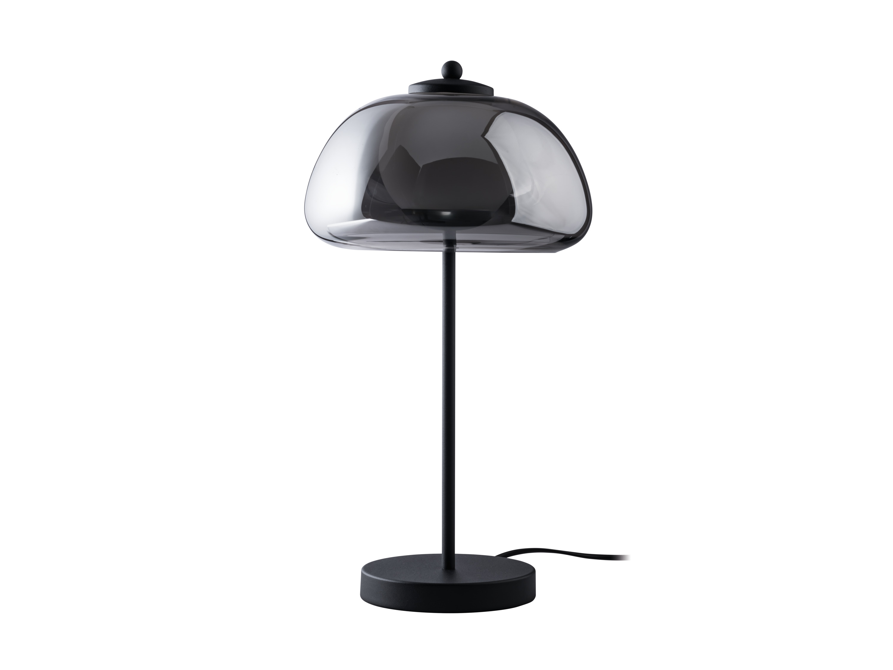 Livarno home Lampka stołowa LED z półprzezroczystym kloszem, 3 W Antracytowy