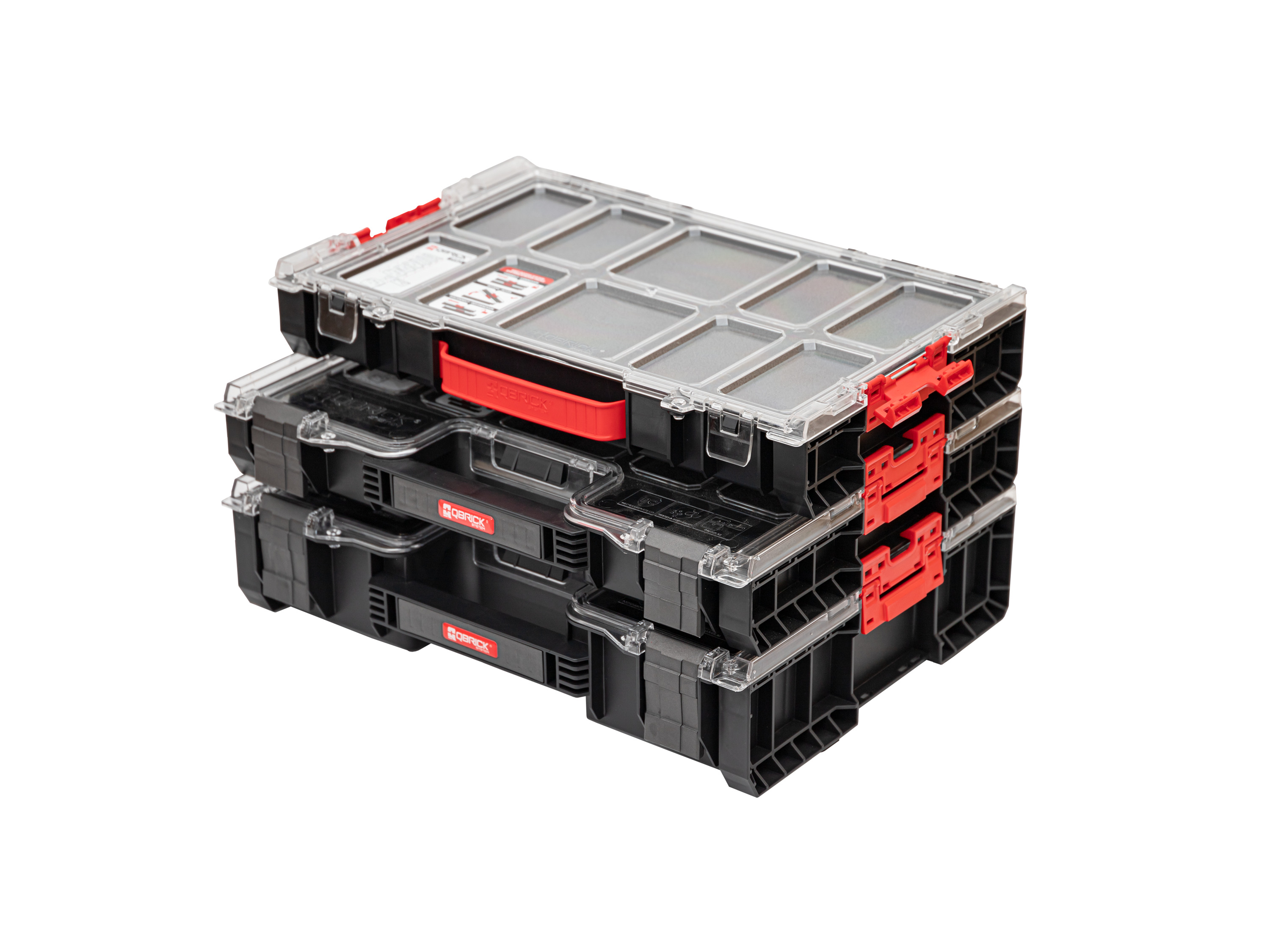 Qbrick System Organizer do drobnych części PRO Organizer 300 + 200 + 100, 3 sztuki